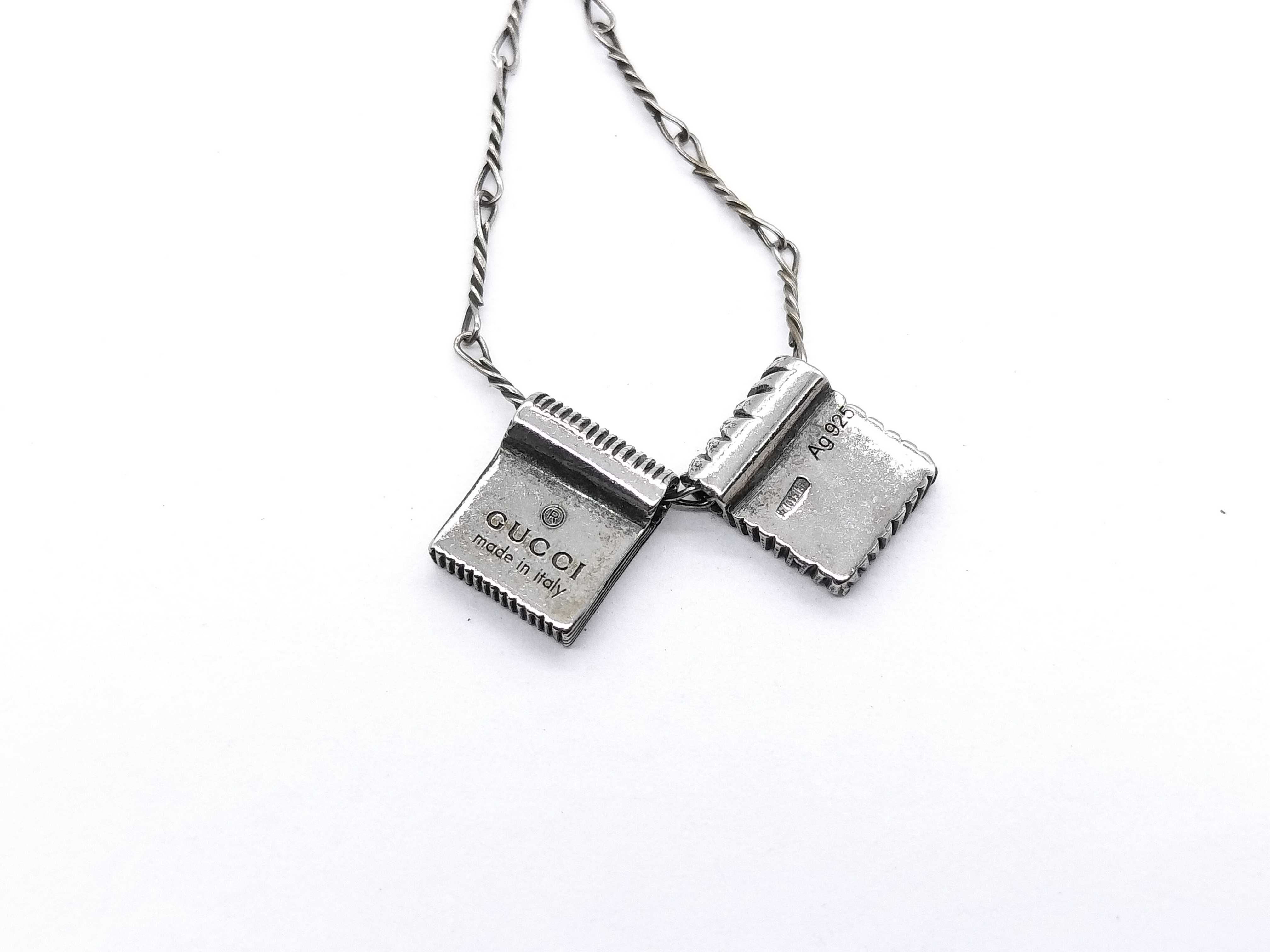 【水曜終了】(10709_0036)GUCCI ハート ネックレス シルバー925 ネックレス