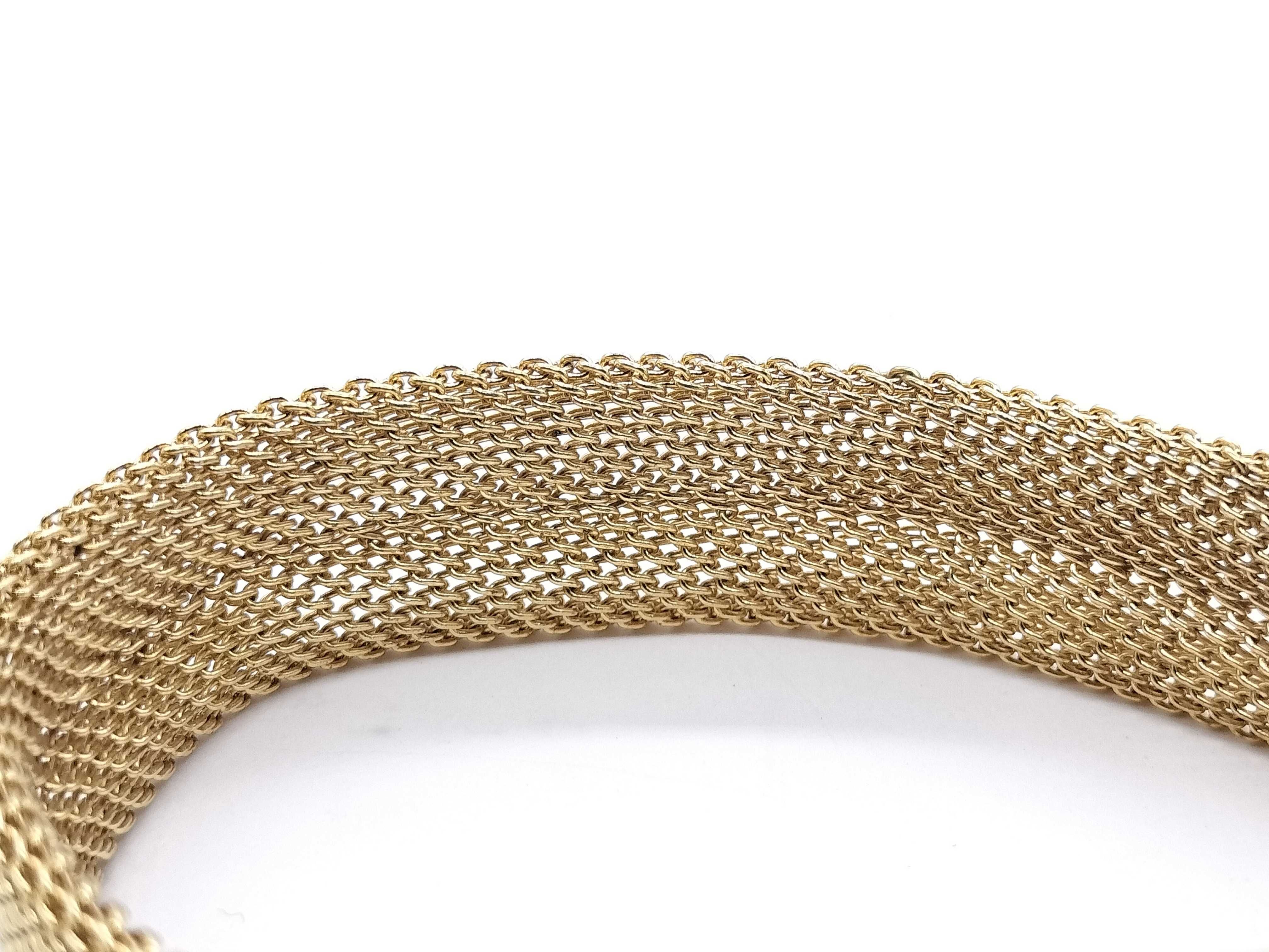 【水曜終了】(10709_0037)GUCCI メッシュ ベルト ブレスレット・バングル