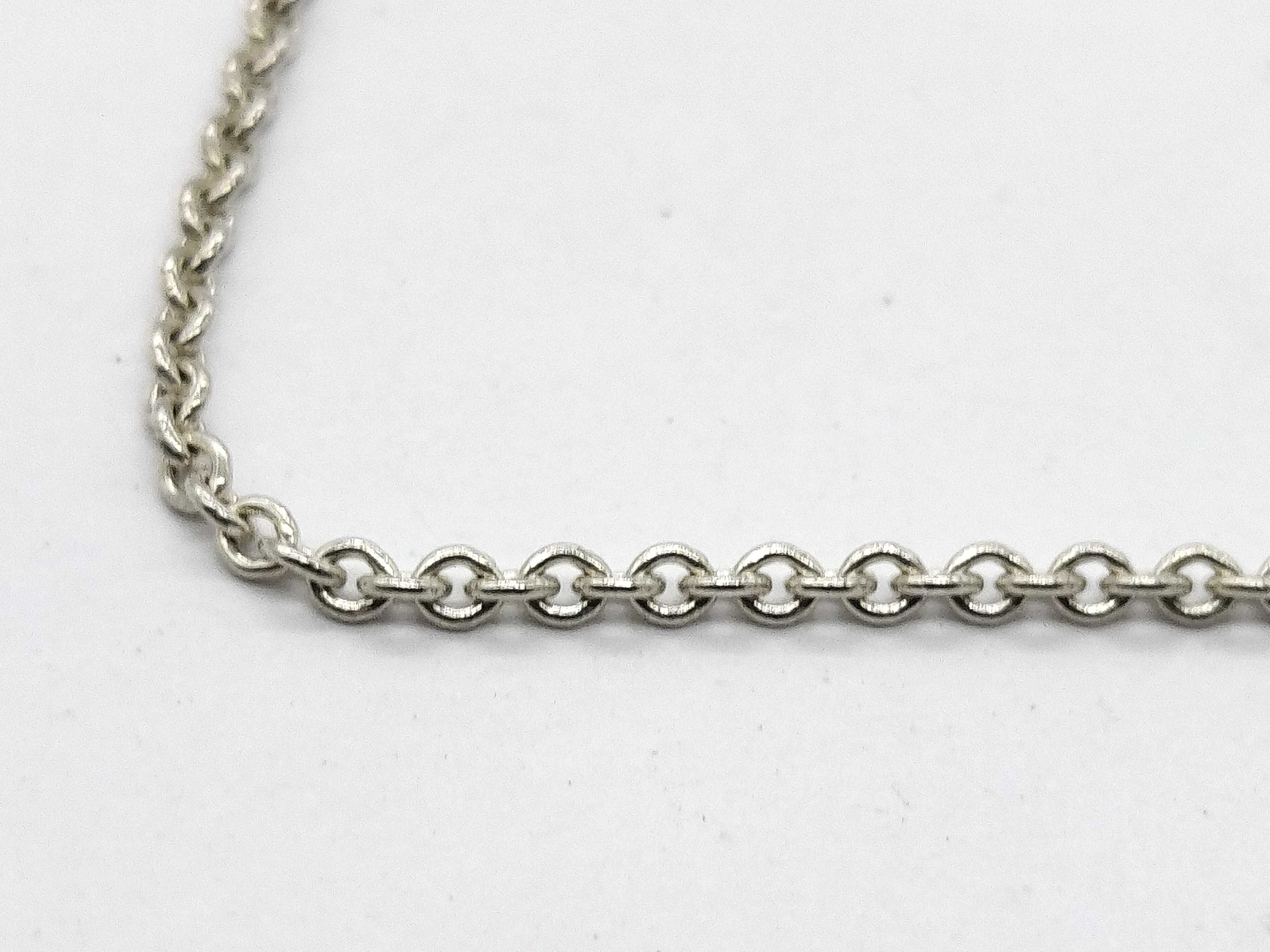 【水曜終了】(10700_0098)Tiffany&Co. ビーン エルサ・ペレッティ ビーンズ ネックレス シルバー SV925 11.5g ネックレス