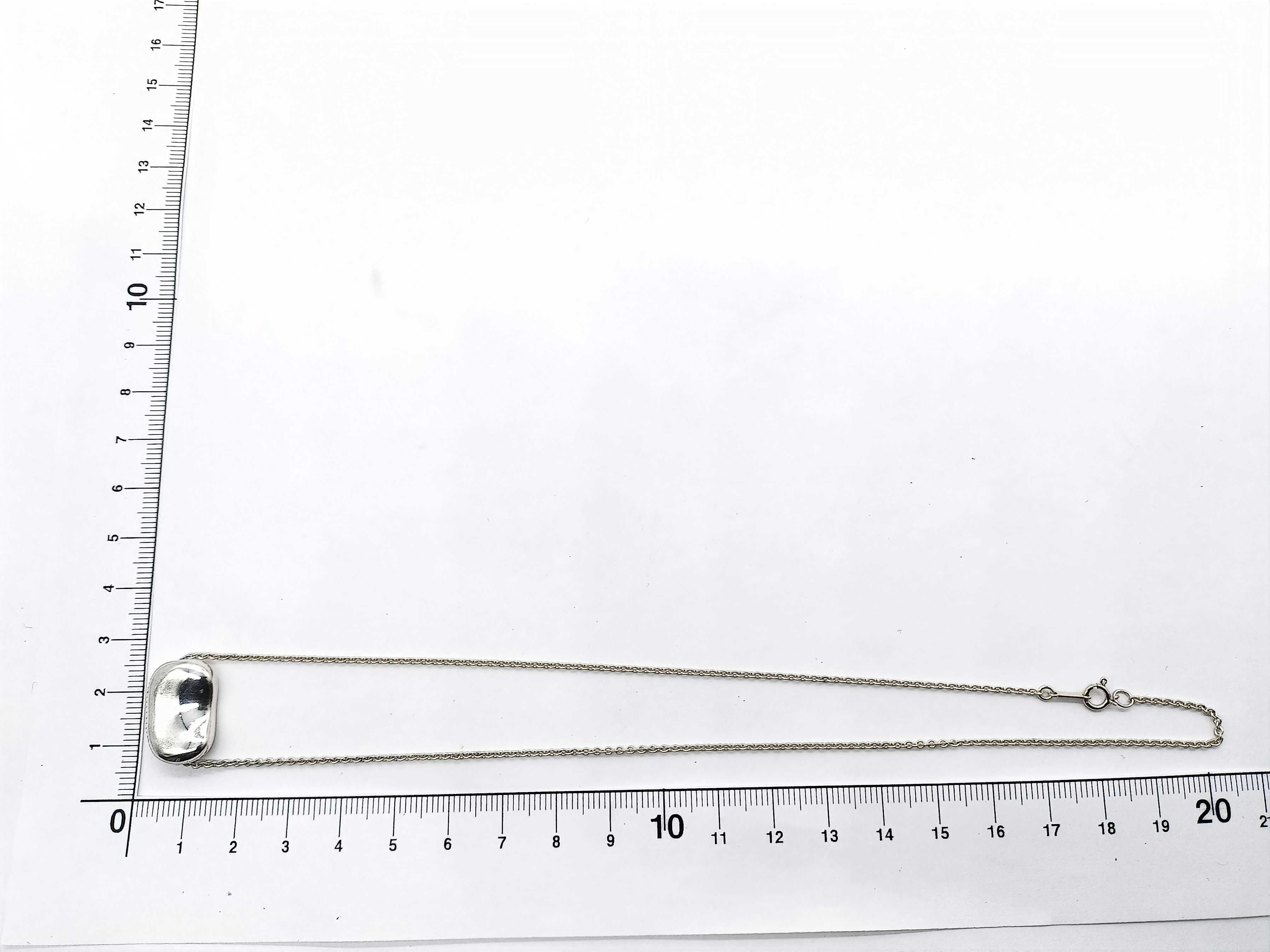 【水曜終了】(10700_0098)Tiffany&Co. ビーン エルサ・ペレッティ ビーンズ ネックレス シルバー SV925 11.5g ネックレス