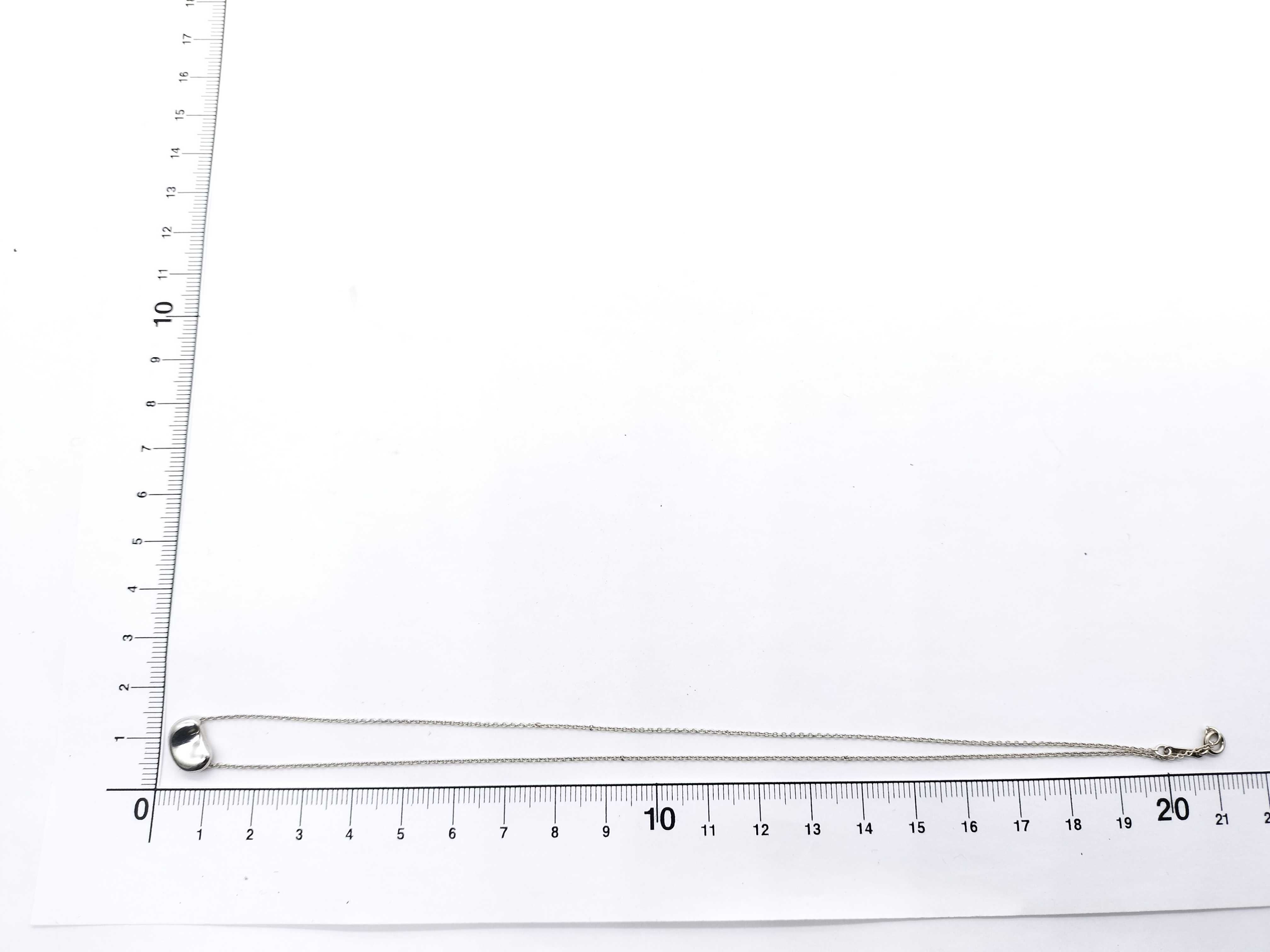 【水曜終了】(10700_0099)Tiffany&Co. ビーン エルサ・ペレッティ ビーンズ ネックレス シルバー SV925 2.9 ネックレス