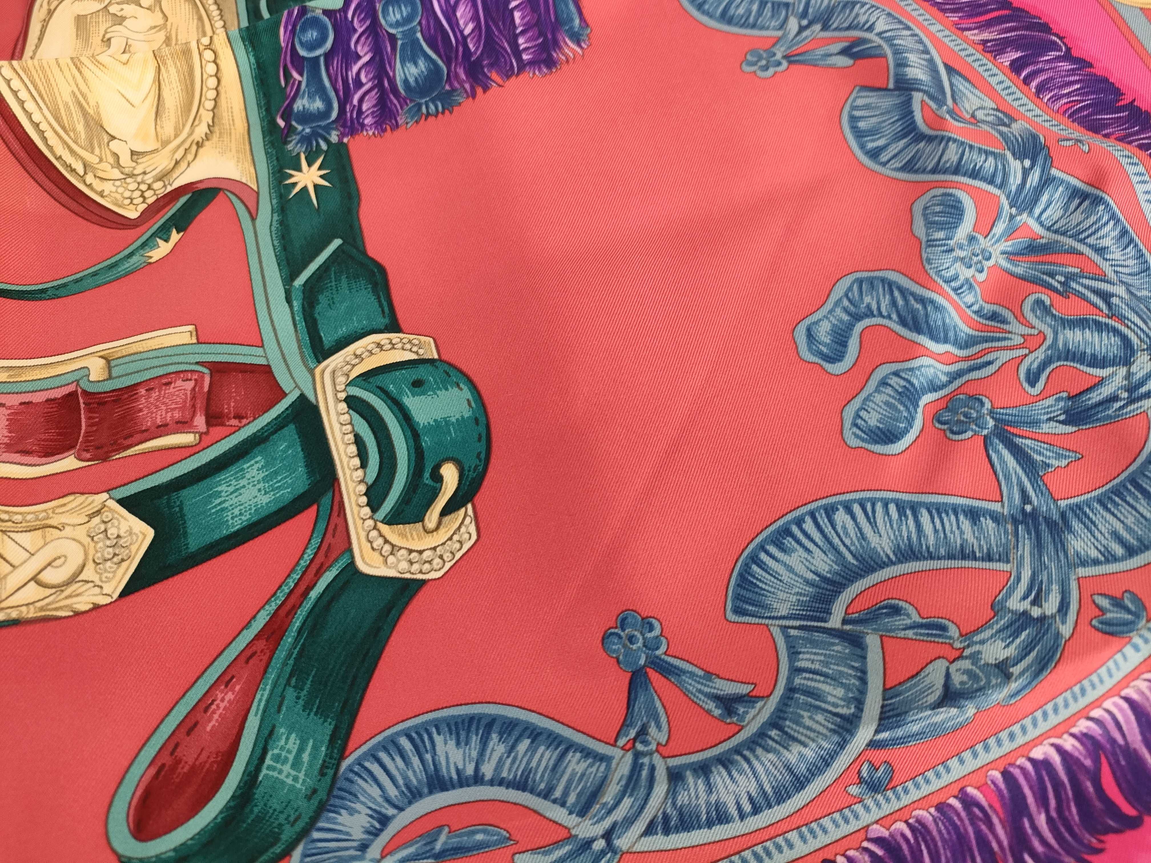 【水曜終了】(10706_0013)HERMES カレ BRID DE COUR その他小物