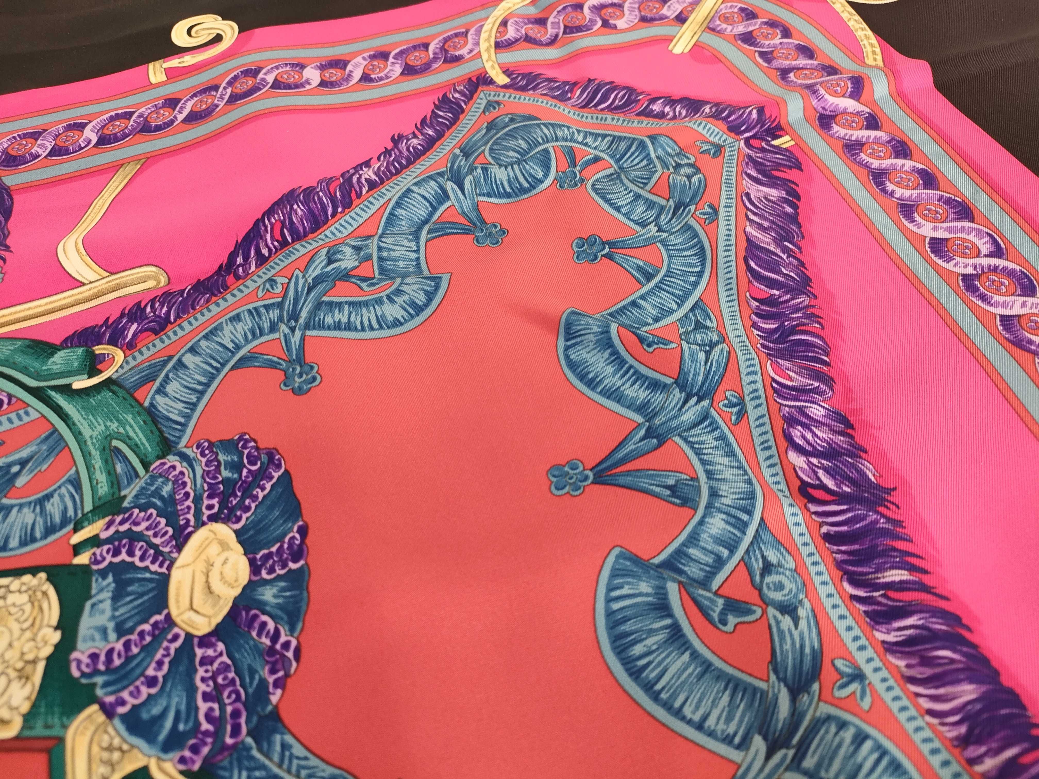 【水曜終了】(10706_0013)HERMES カレ BRID DE COUR その他小物