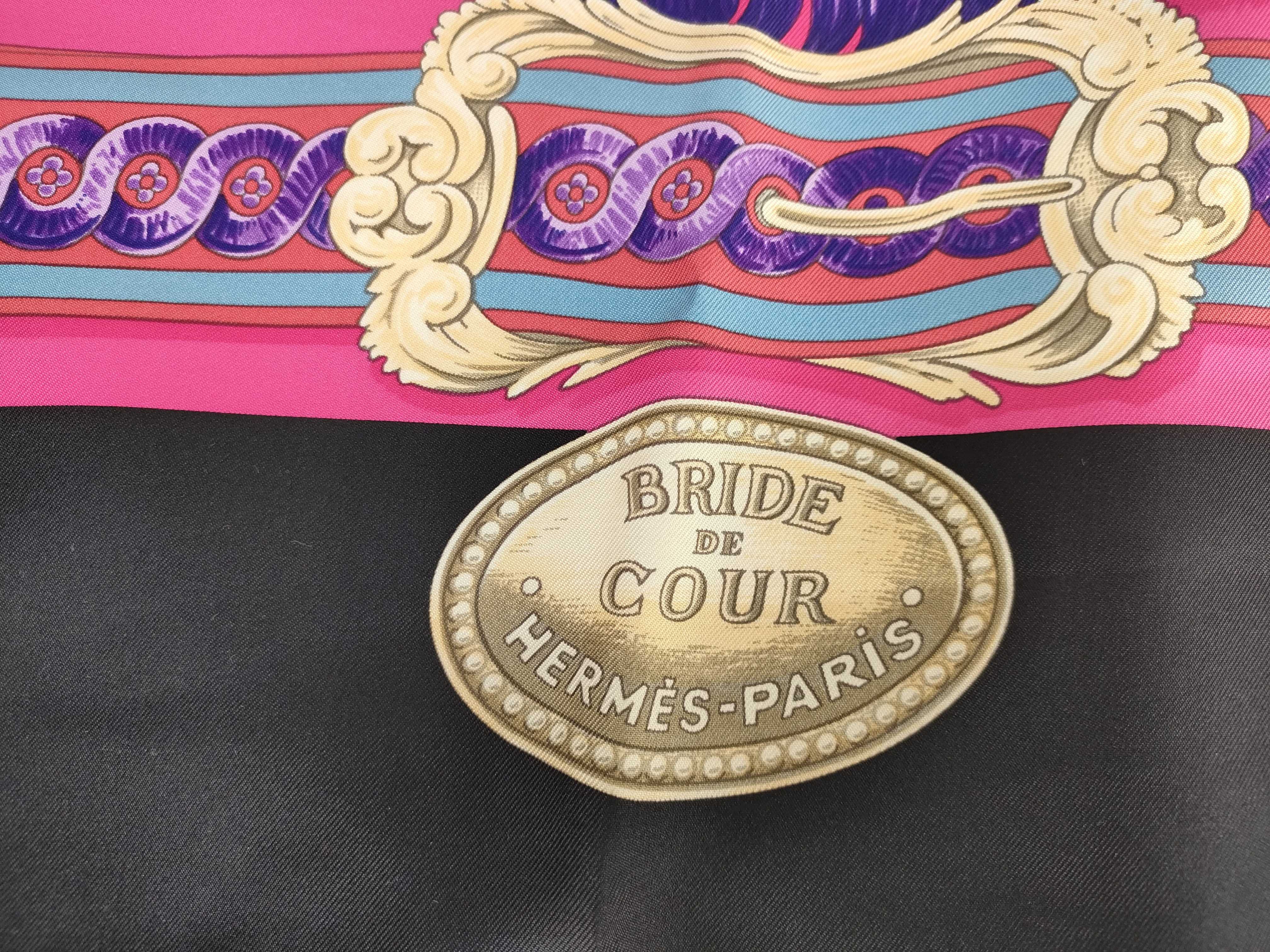 【水曜終了】(10706_0013)HERMES カレ BRID DE COUR その他小物