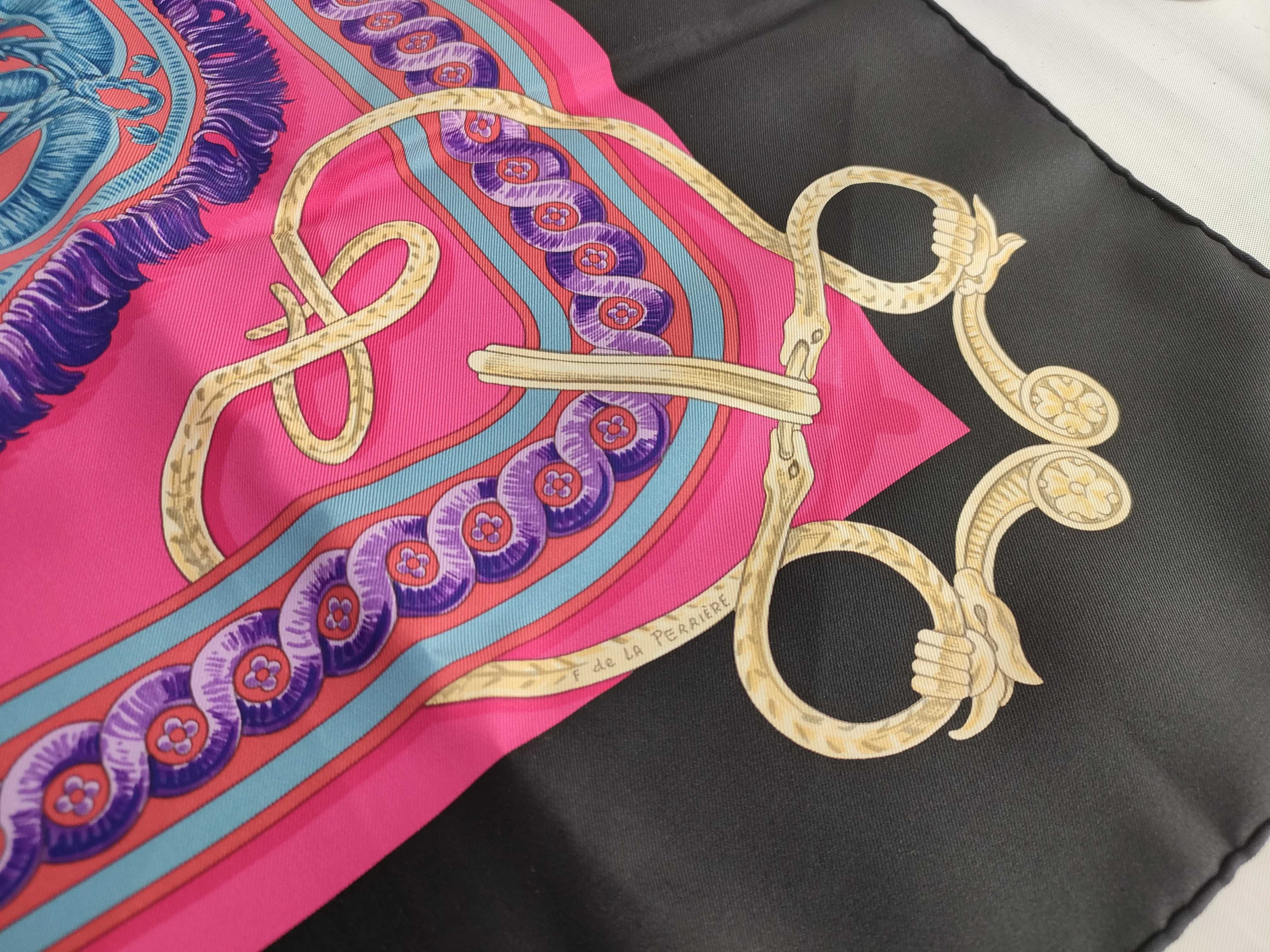 【水曜終了】(10706_0013)HERMES カレ BRID DE COUR その他小物