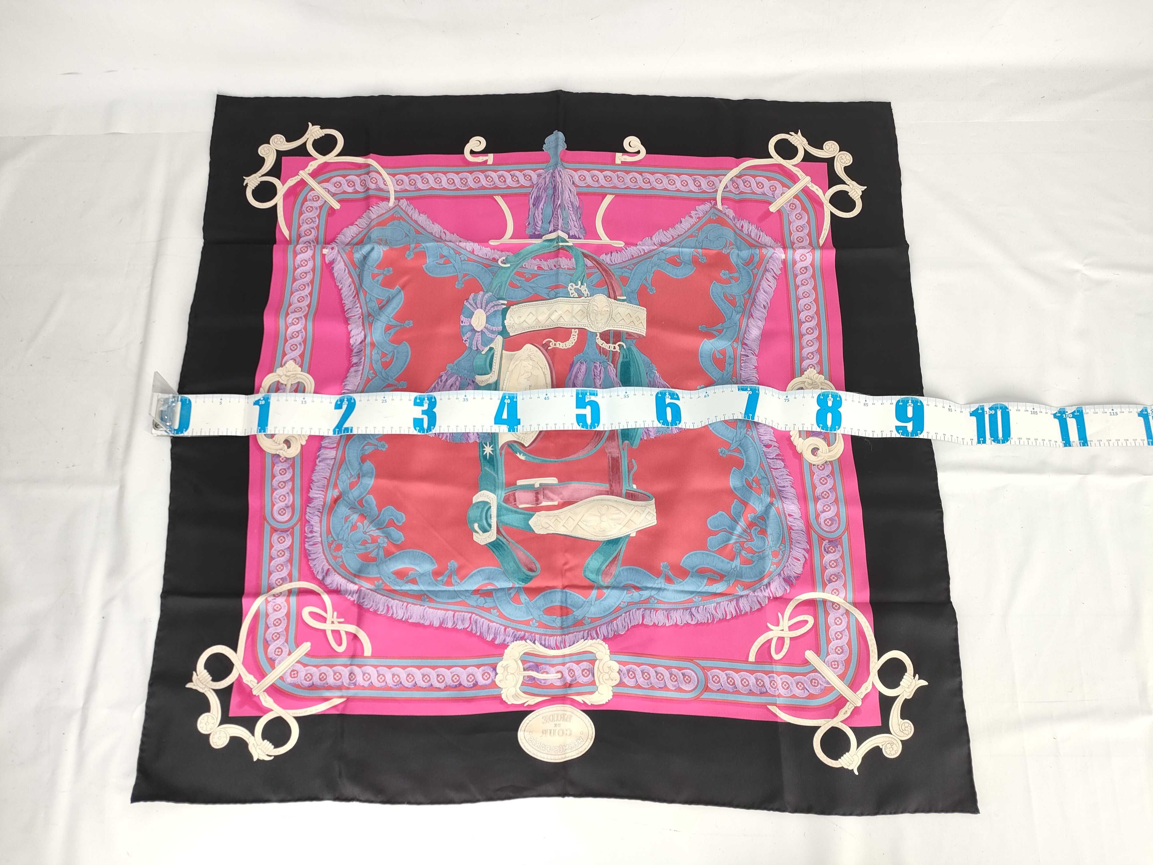 【水曜終了】(10706_0013)HERMES カレ BRID DE COUR その他小物