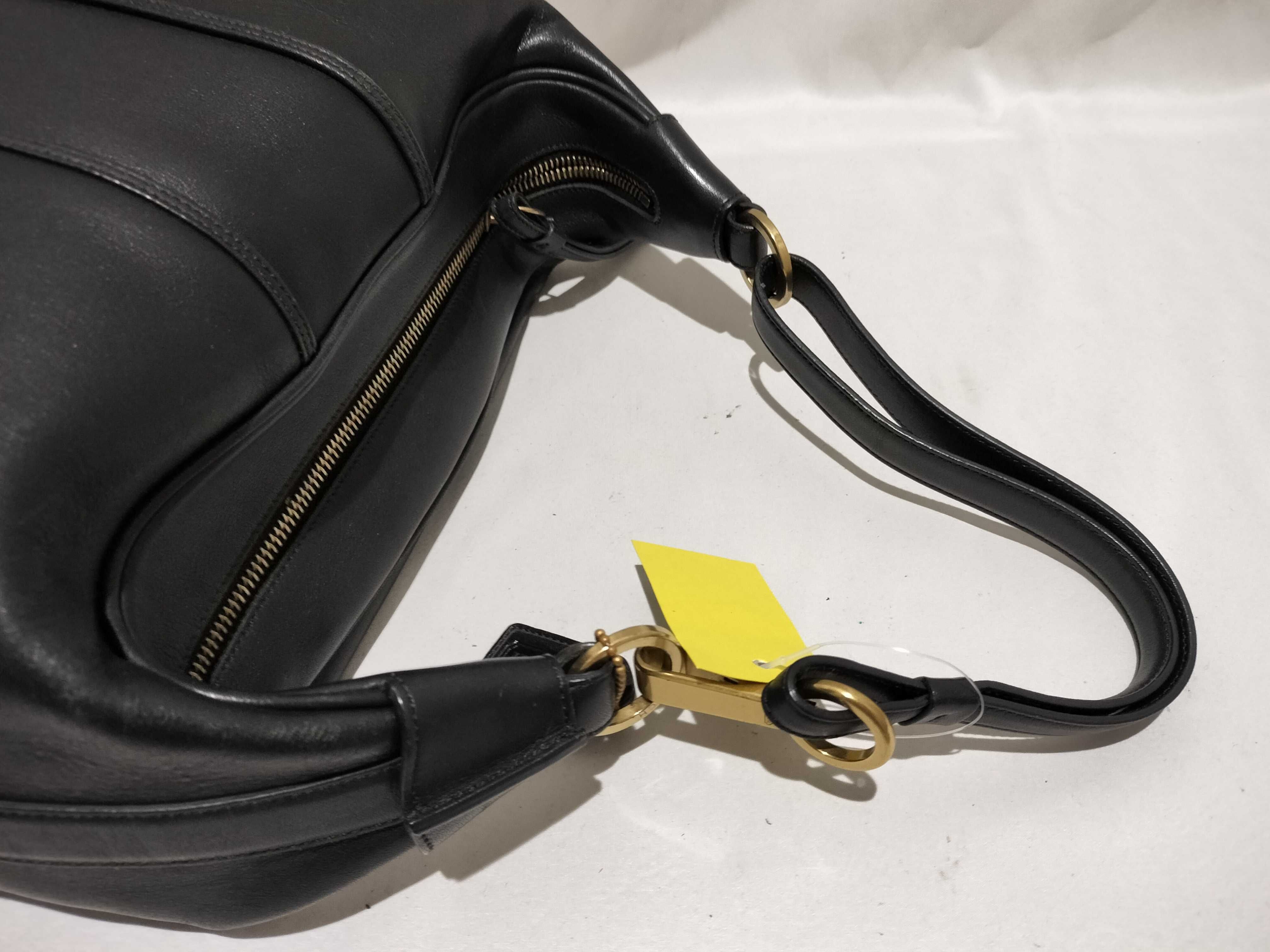 【水曜終了】(10698_0073)COACH レザー ワンショル ブラック ショルダーバッグ