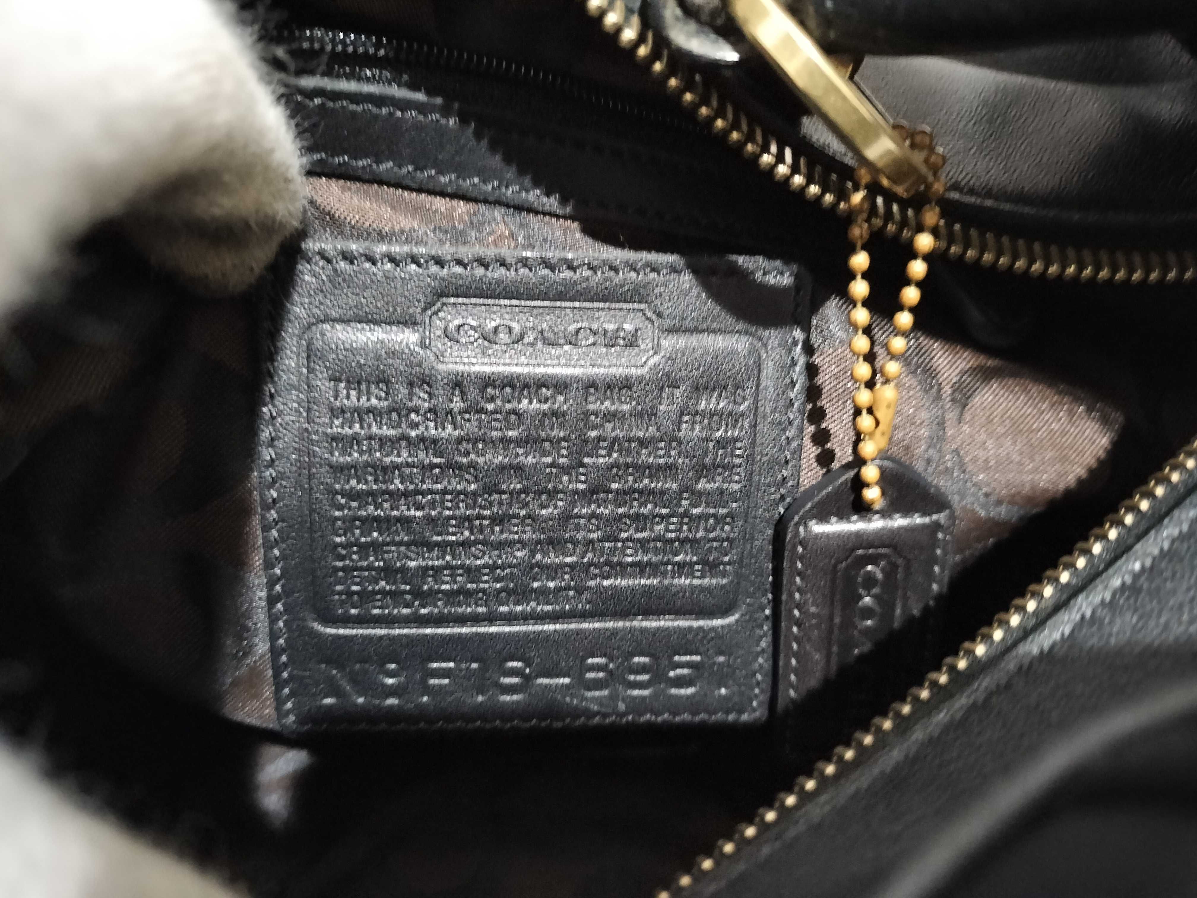 【水曜終了】(10698_0073)COACH レザー ワンショル ブラック ショルダーバッグ