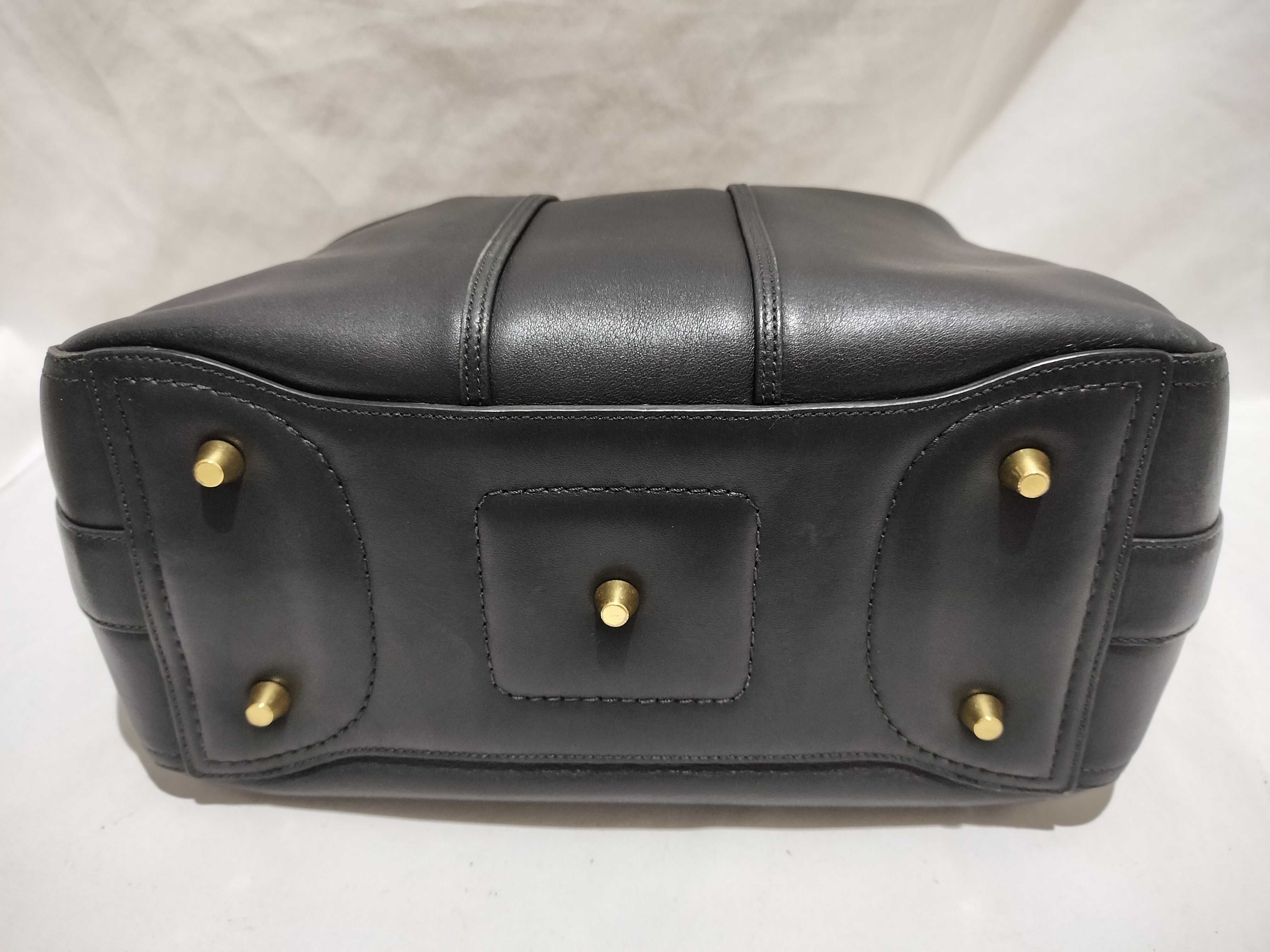 【水曜終了】(10698_0073)COACH レザー ワンショル ブラック ショルダーバッグ