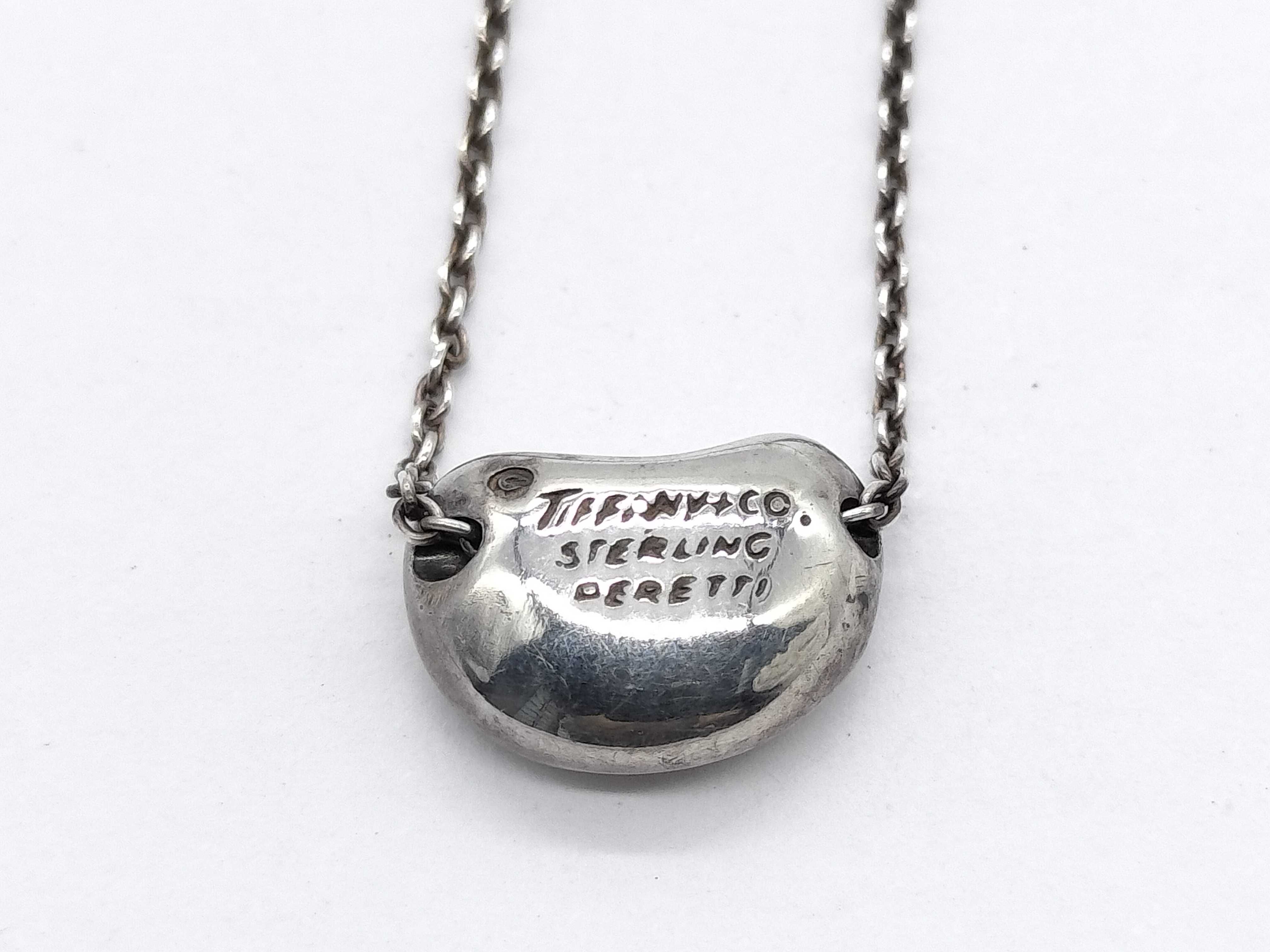 【水曜終了】(10700_0122)Tiffany&Co. ビーン ビーンズネックレス スターリング ペレッティ ネックレス