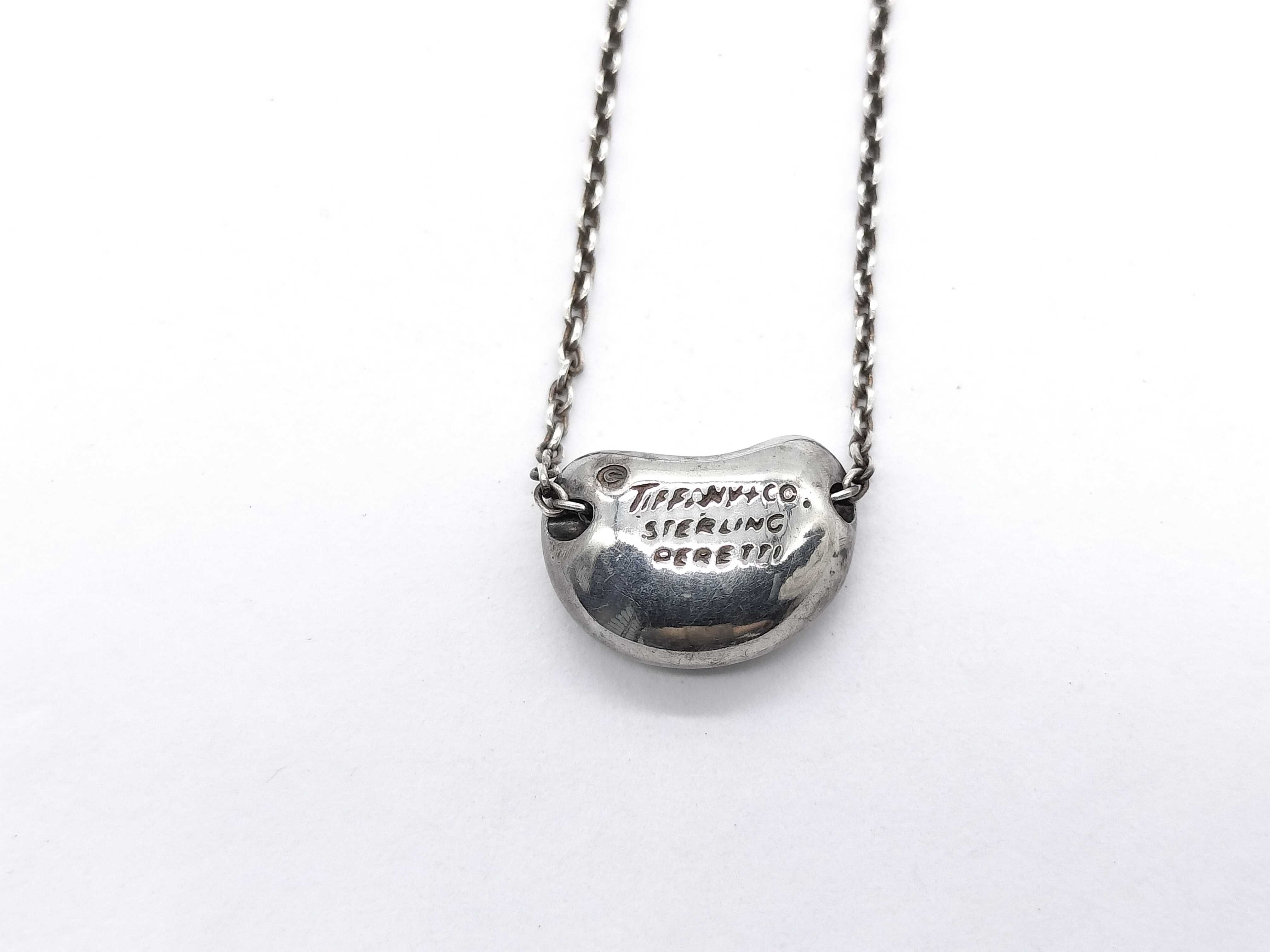 【水曜終了】(10700_0122)Tiffany&Co. ビーン ビーンズネックレス スターリング ペレッティ ネックレス