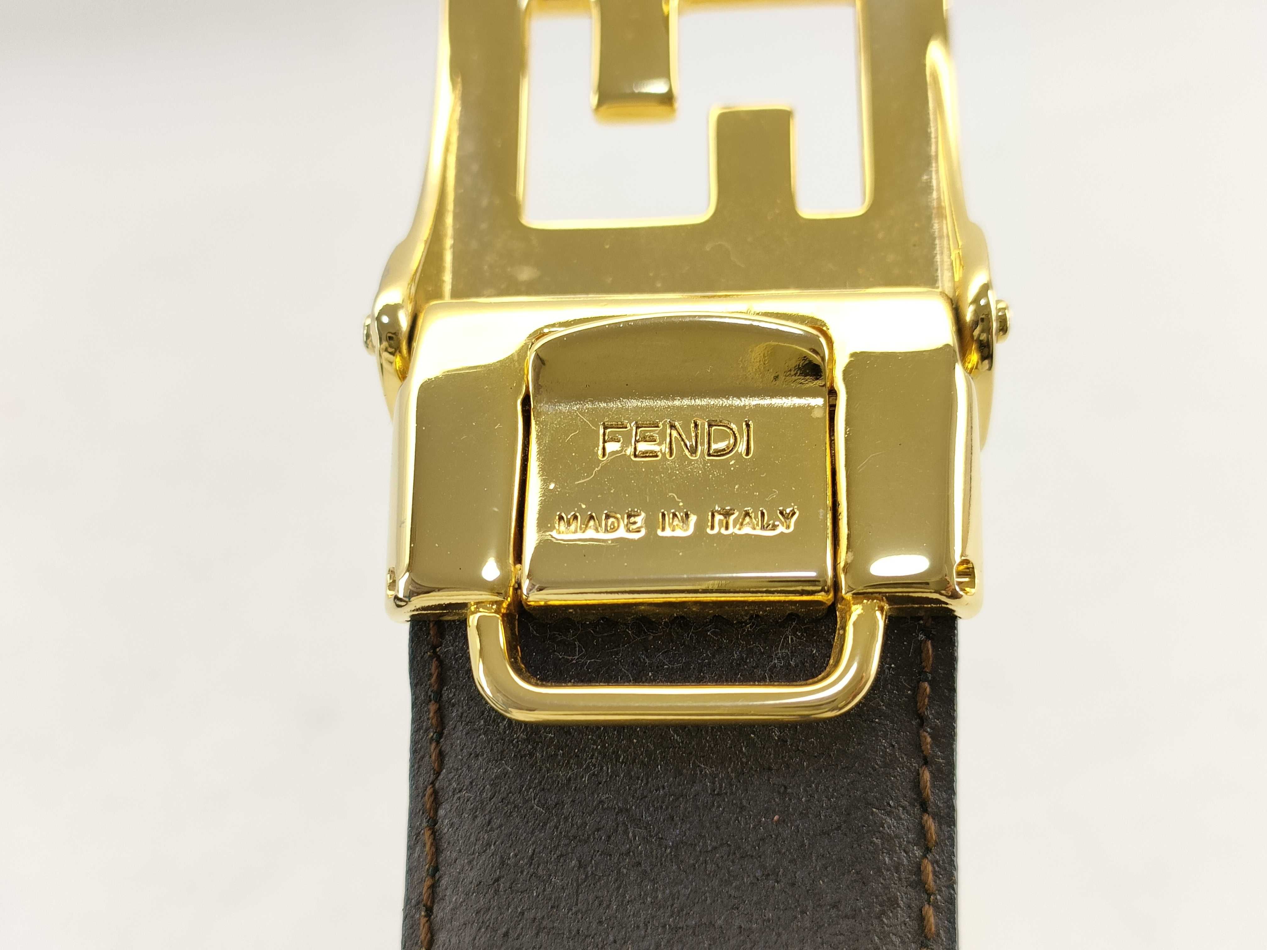 【水曜終了】(10709_0135)FENDI ロゴバックル ベルト ベルト