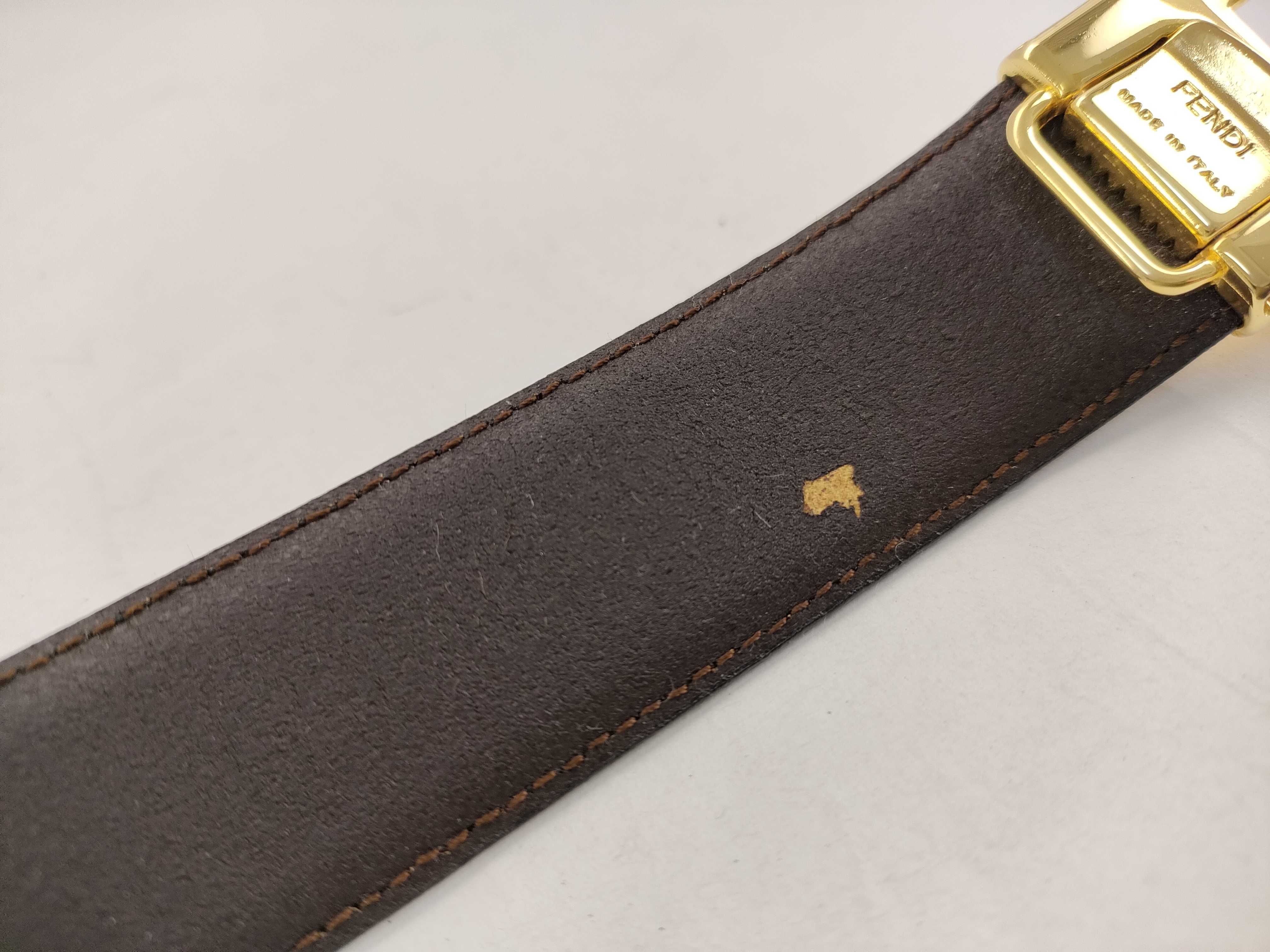 【水曜終了】(10709_0135)FENDI ロゴバックル ベルト ベルト