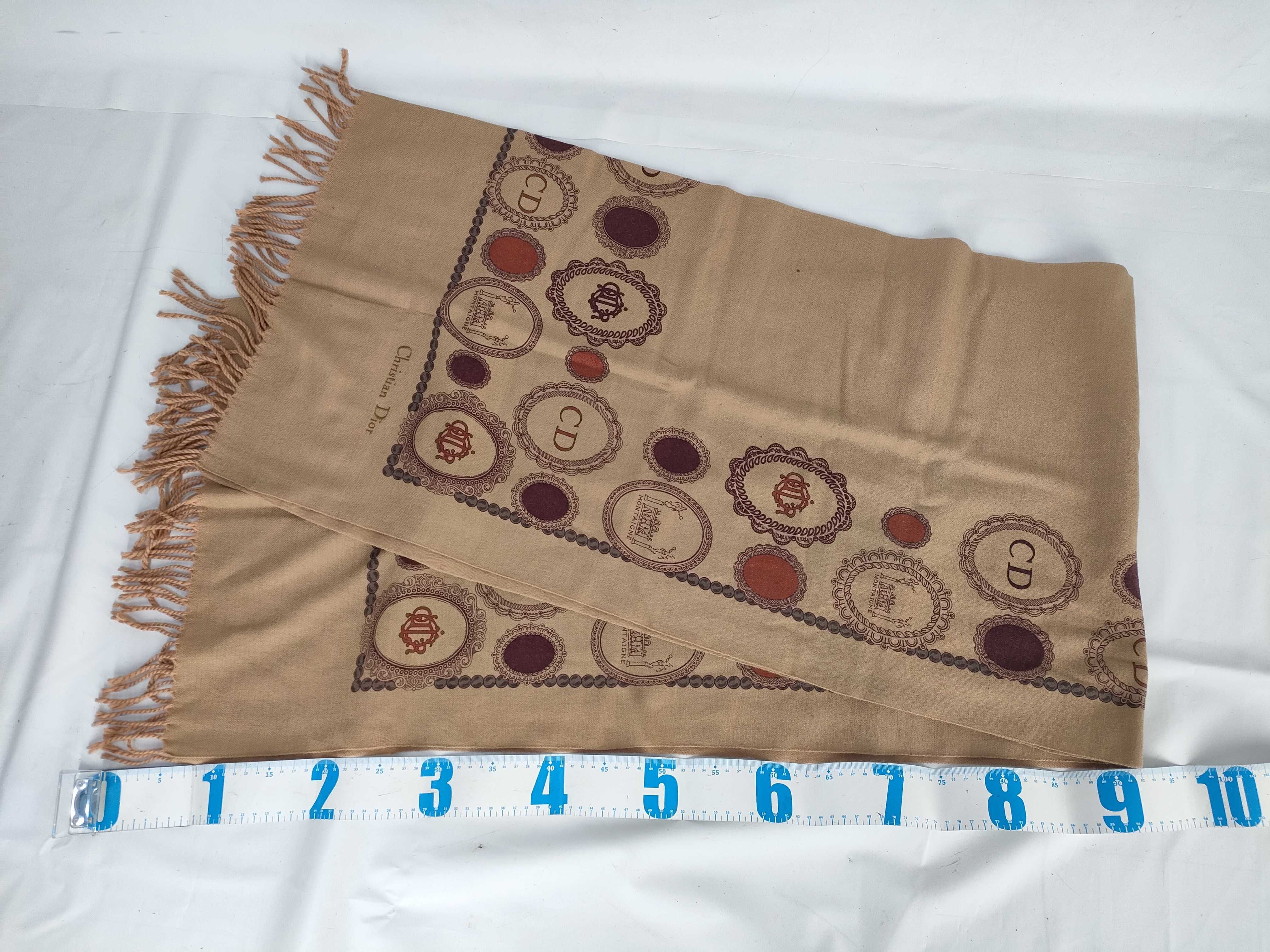 【水曜終了】(10700_0190)Dior 大判ストール MONTAIGNE ウール その他小物