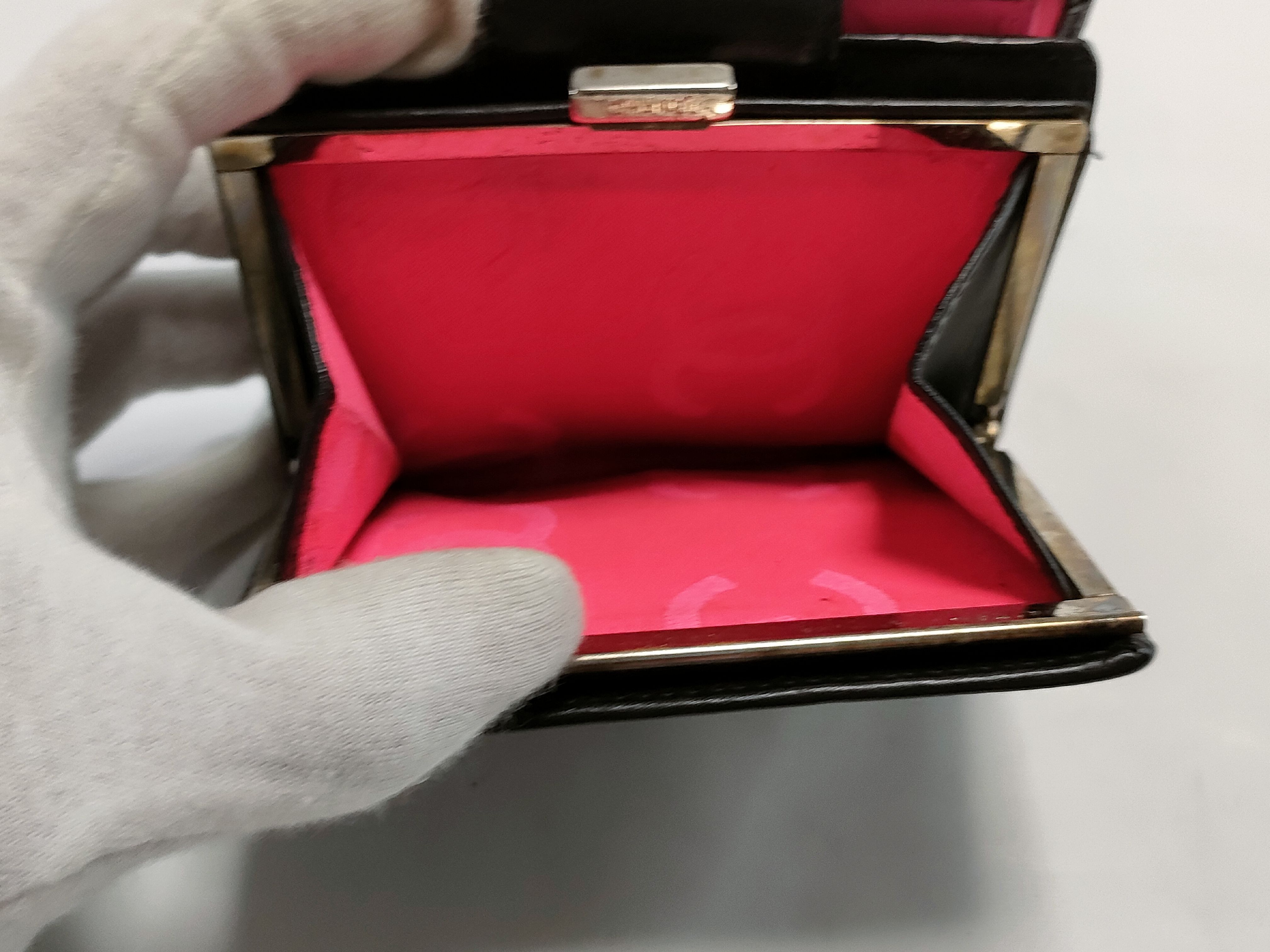 【水曜終了】(10707_0024)CHANEL カンボン コンパクト財布 財布