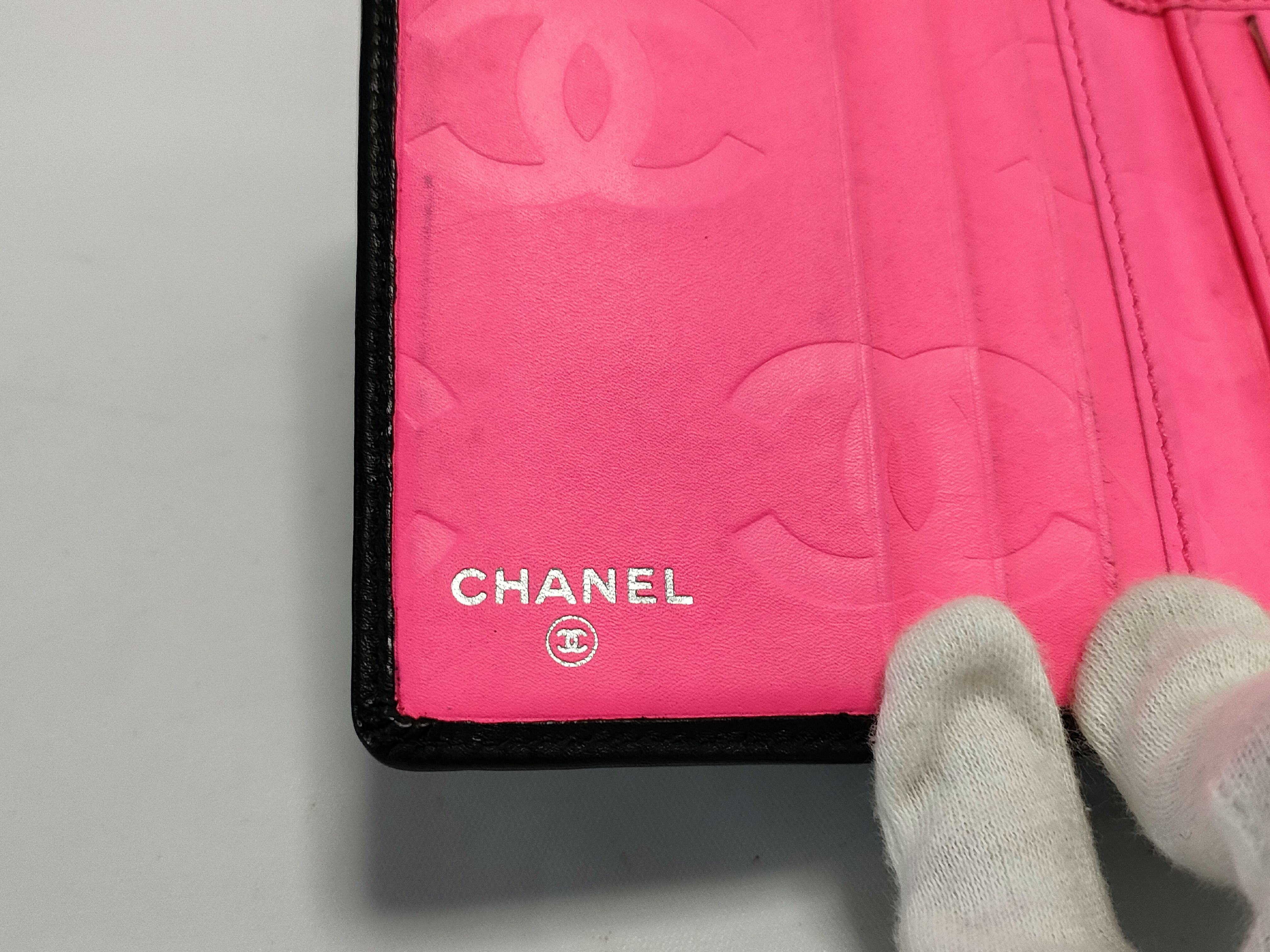 【水曜終了】(10707_0024)CHANEL カンボン コンパクト財布 財布