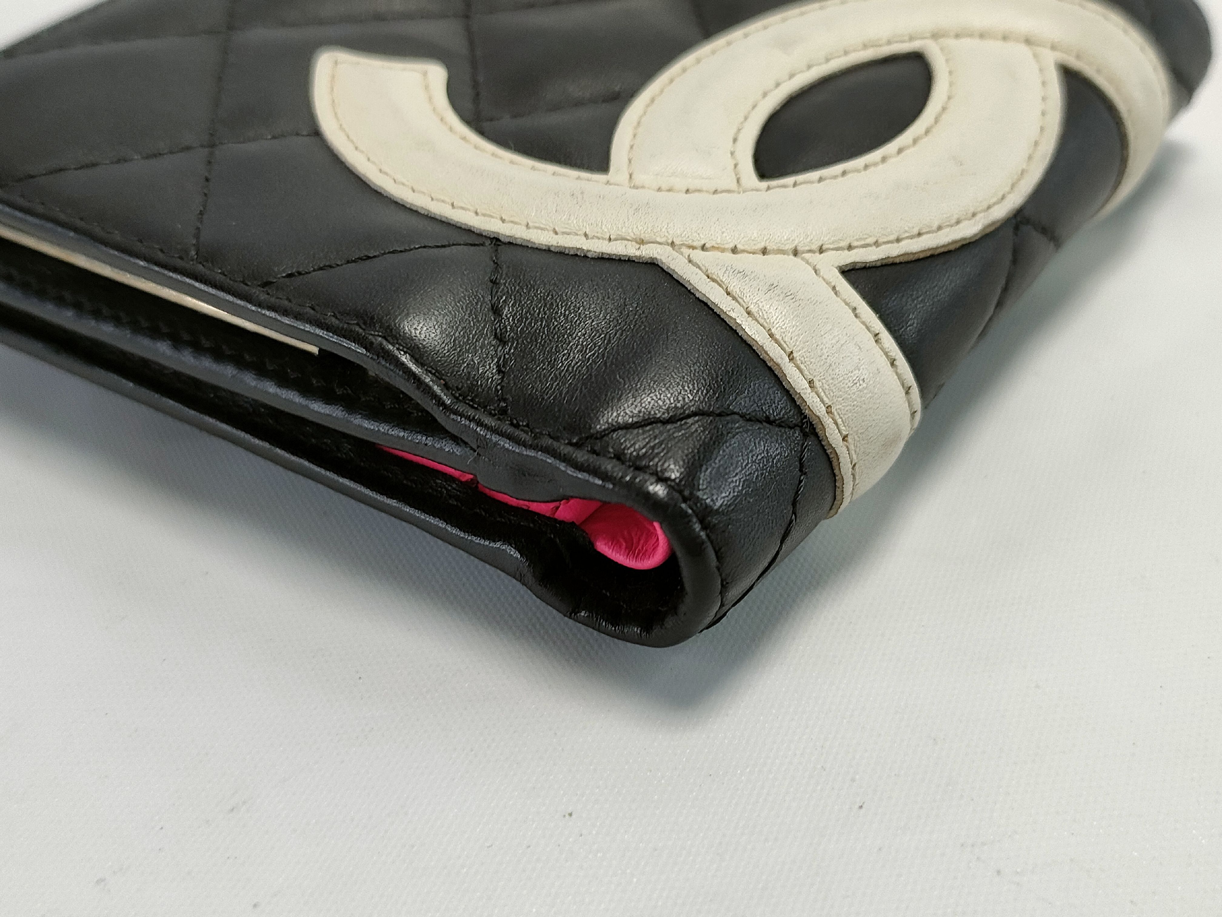 【水曜終了】(10707_0024)CHANEL カンボン コンパクト財布 財布