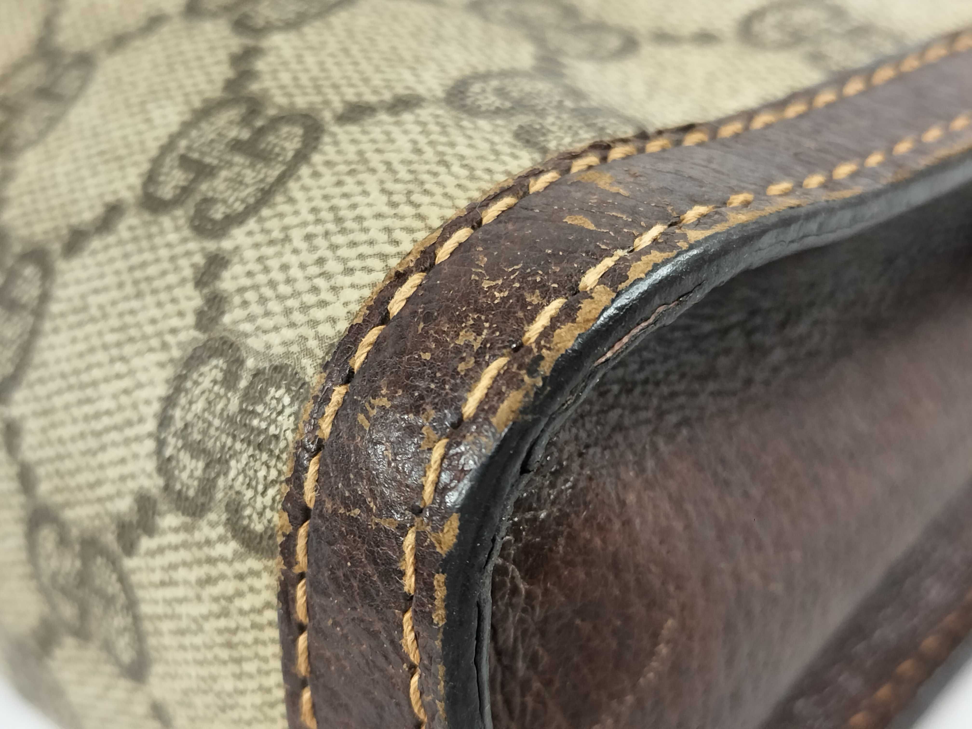 【水曜終了】(10709_0013)GUCCI オールド GGスプリーム シェリー ポーチ ポーチ