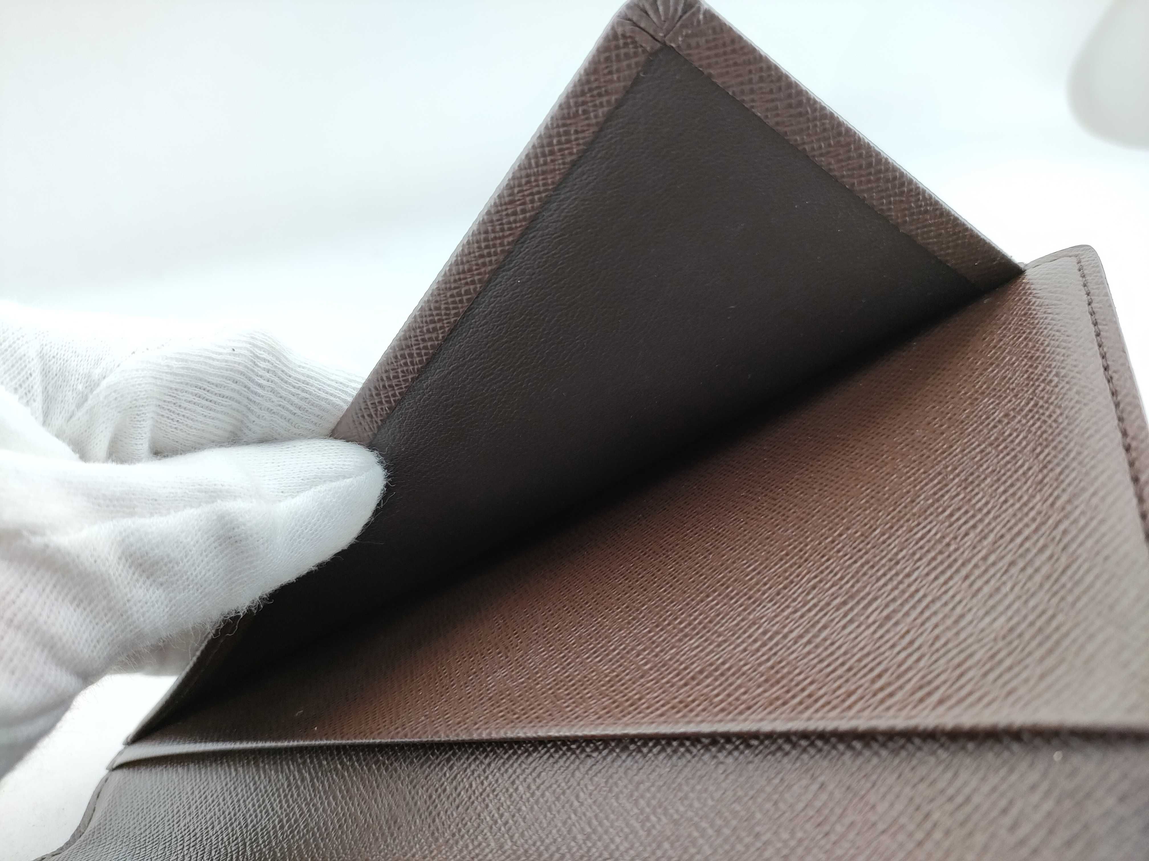 【水曜終了】(10708_0109)LOUIS VUITTON ダミエ N61823 ポルト バルー カルト クレディ ネーム入り 名前入 札入れ