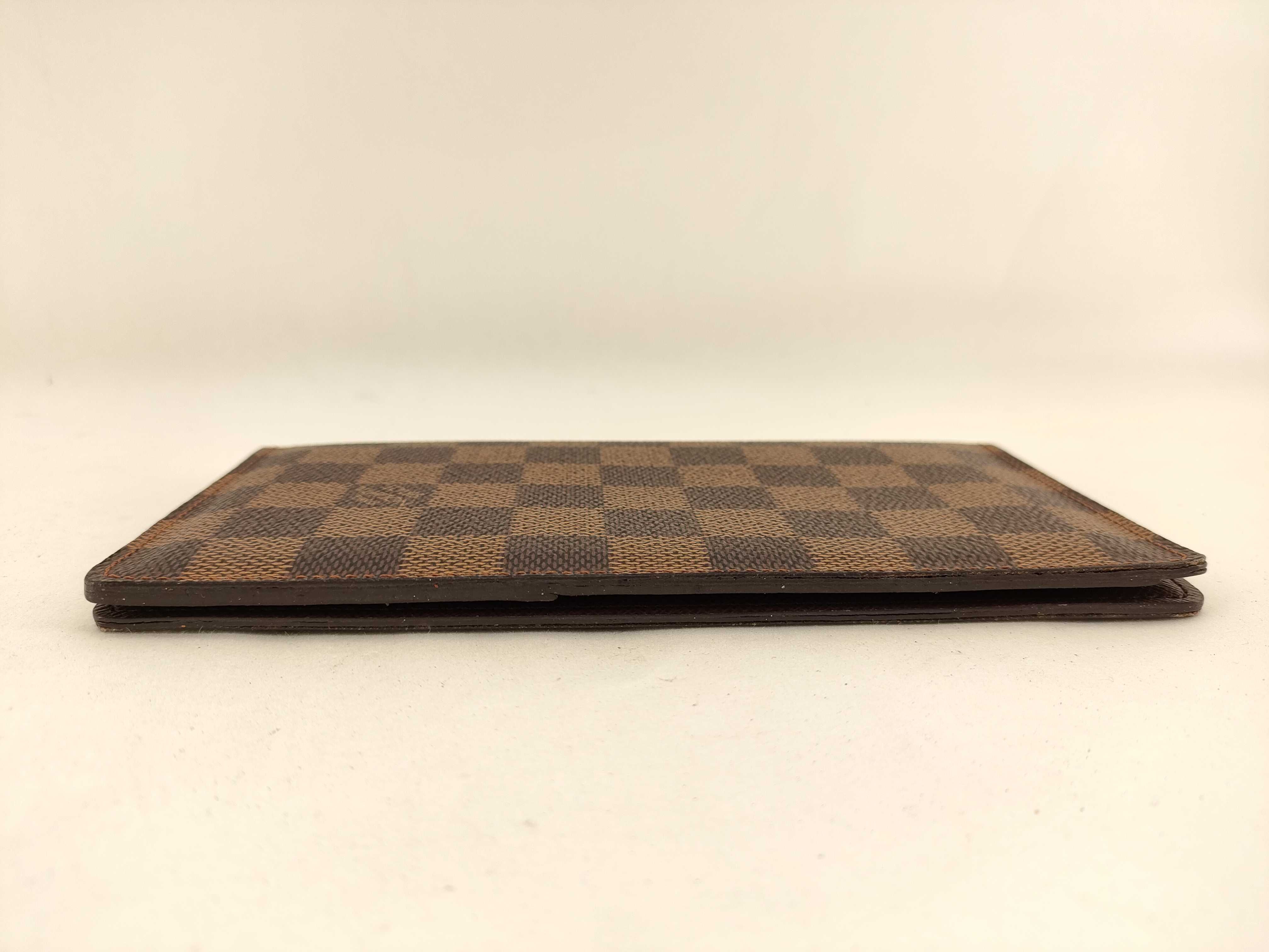 【水曜終了】(10708_0109)LOUIS VUITTON ダミエ N61823 ポルト バルー カルト クレディ ネーム入り 名前入 札入れ