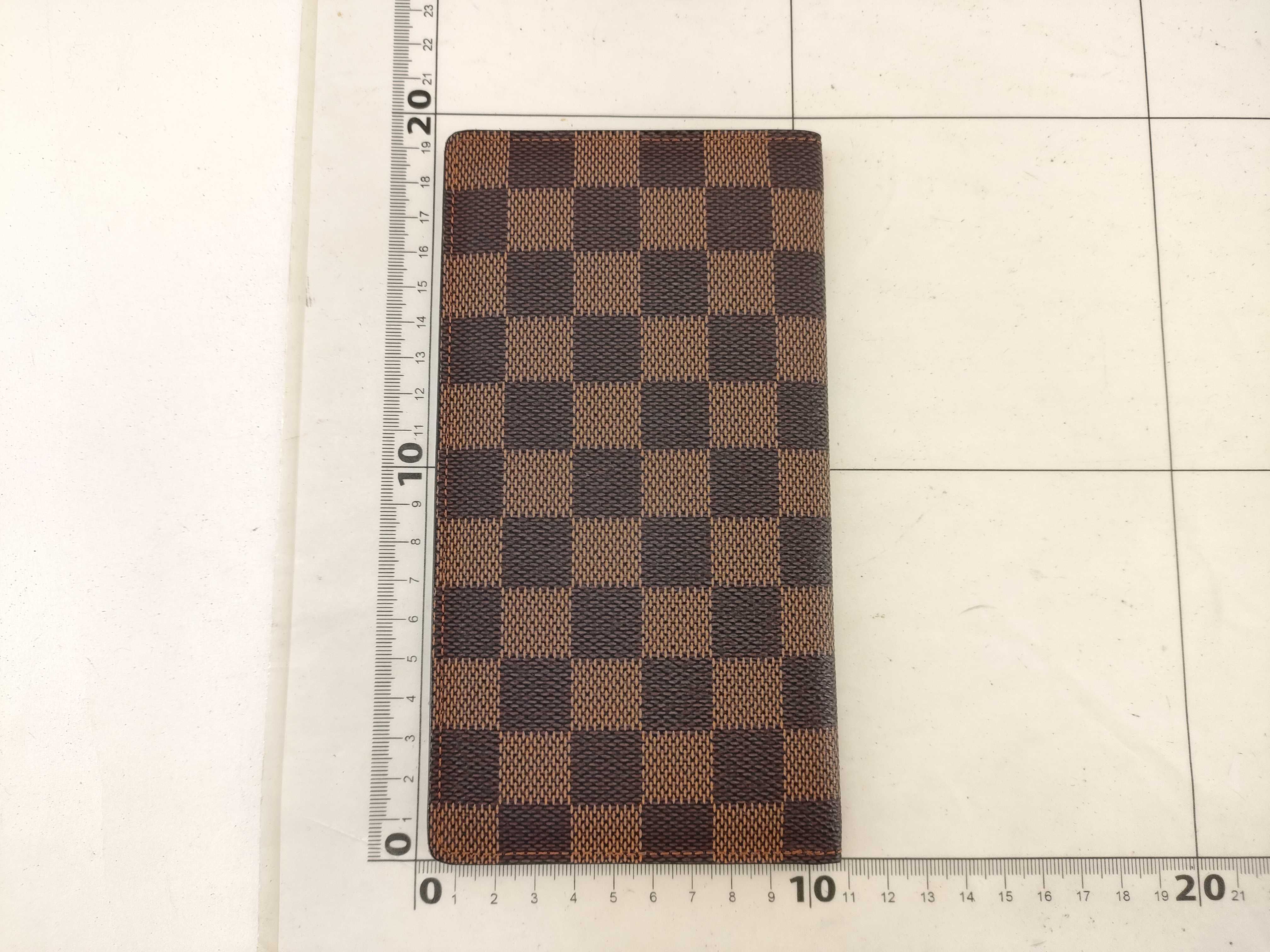 【水曜終了】(10708_0109)LOUIS VUITTON ダミエ N61823 ポルト バルー カルト クレディ ネーム入り 名前入 札入れ