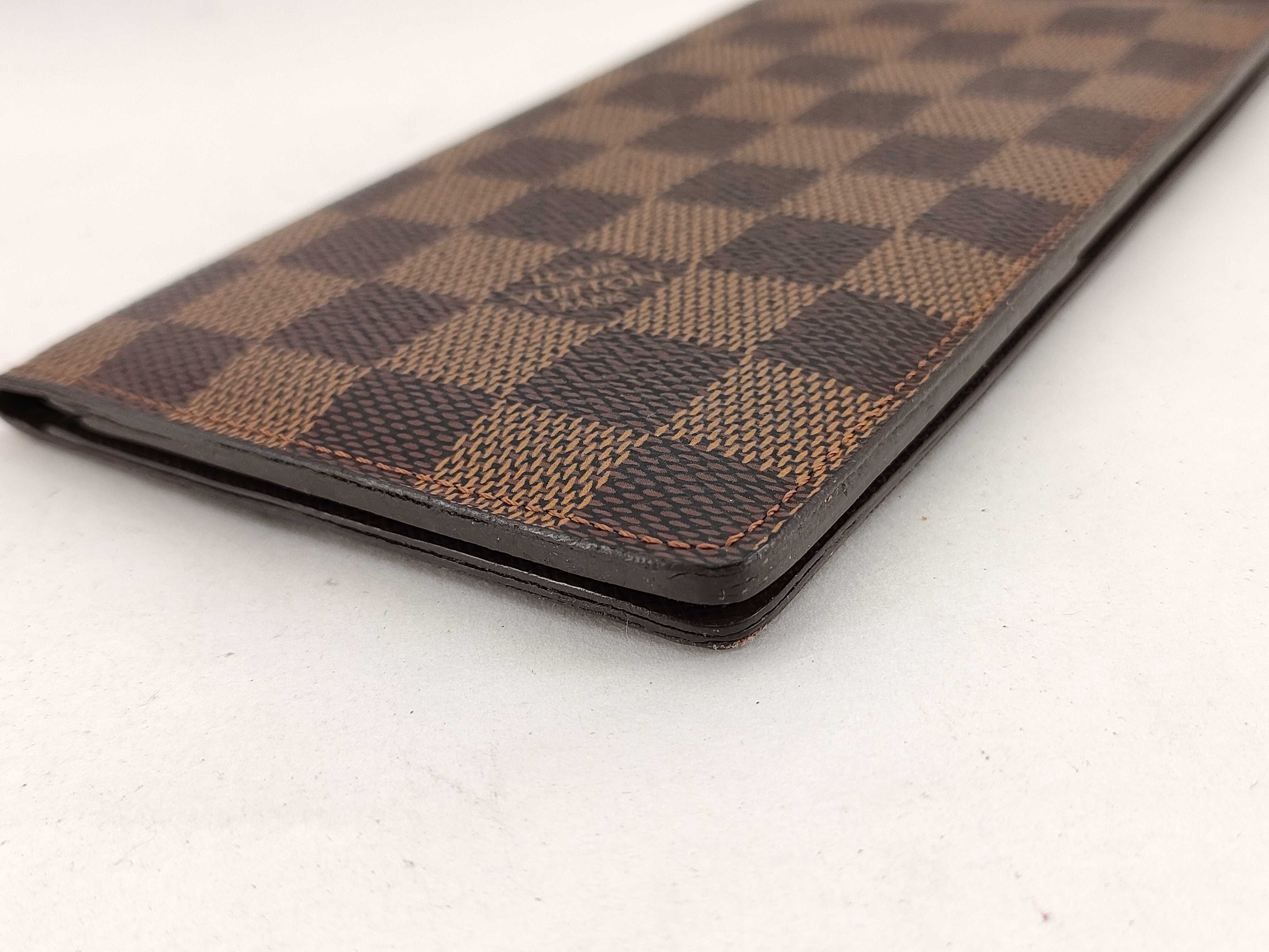 【水曜終了】(10708_0109)LOUIS VUITTON ダミエ N61823 ポルト バルー カルト クレディ ネーム入り 名前入 札入れ