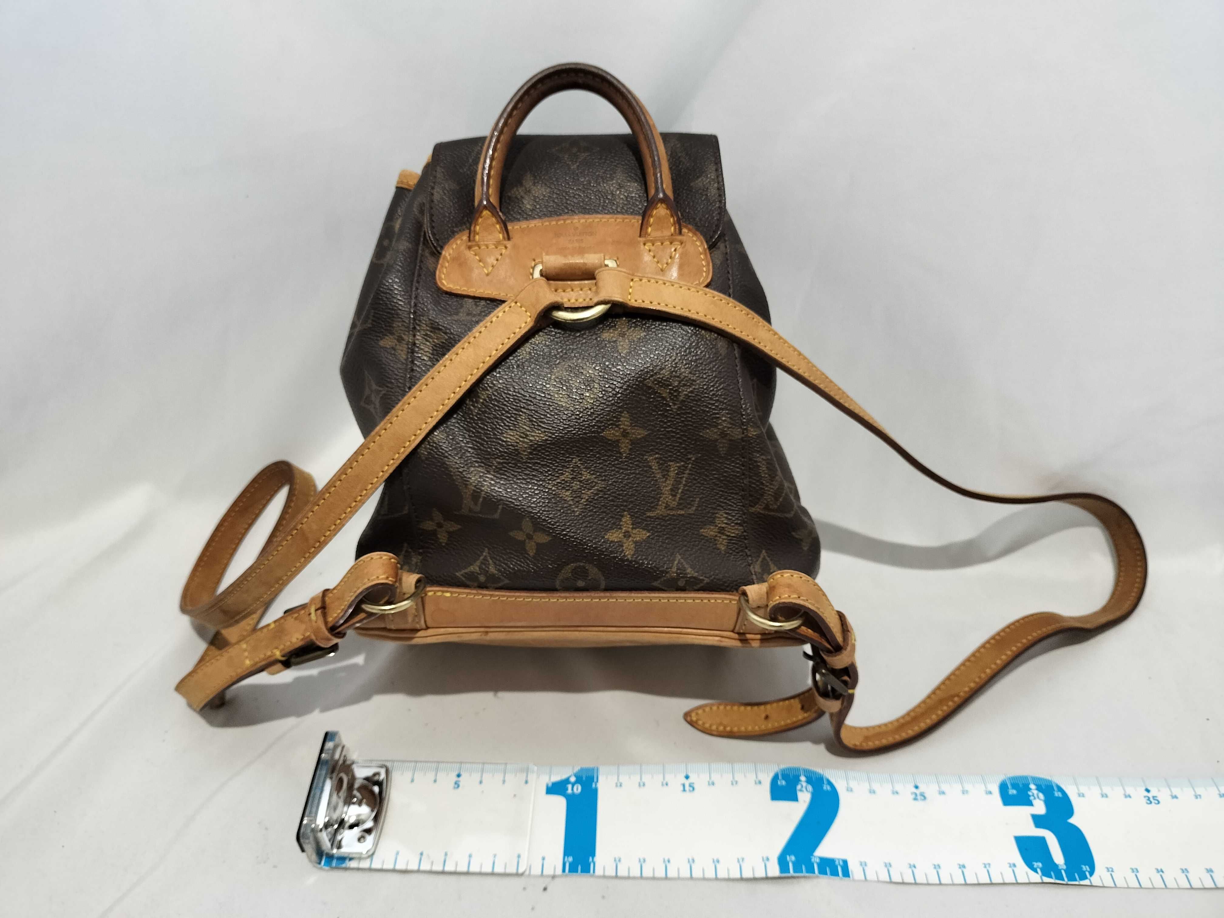 【水曜終了】(10708_0025)LOUIS VUITTON モノグラム M51137 ミニ モンスリ リュックサック