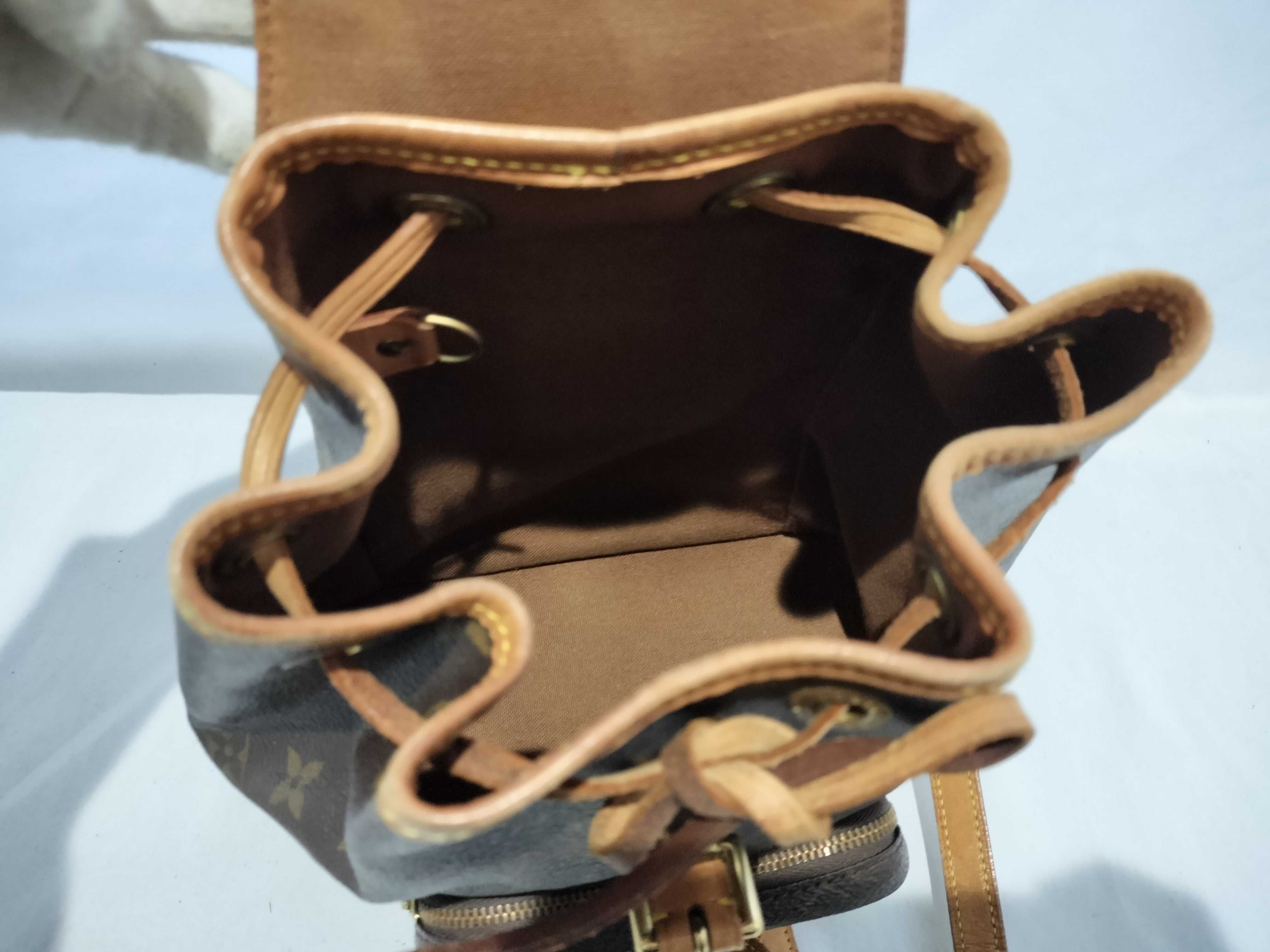 【水曜終了】(10708_0025)LOUIS VUITTON モノグラム M51137 ミニ モンスリ リュックサック