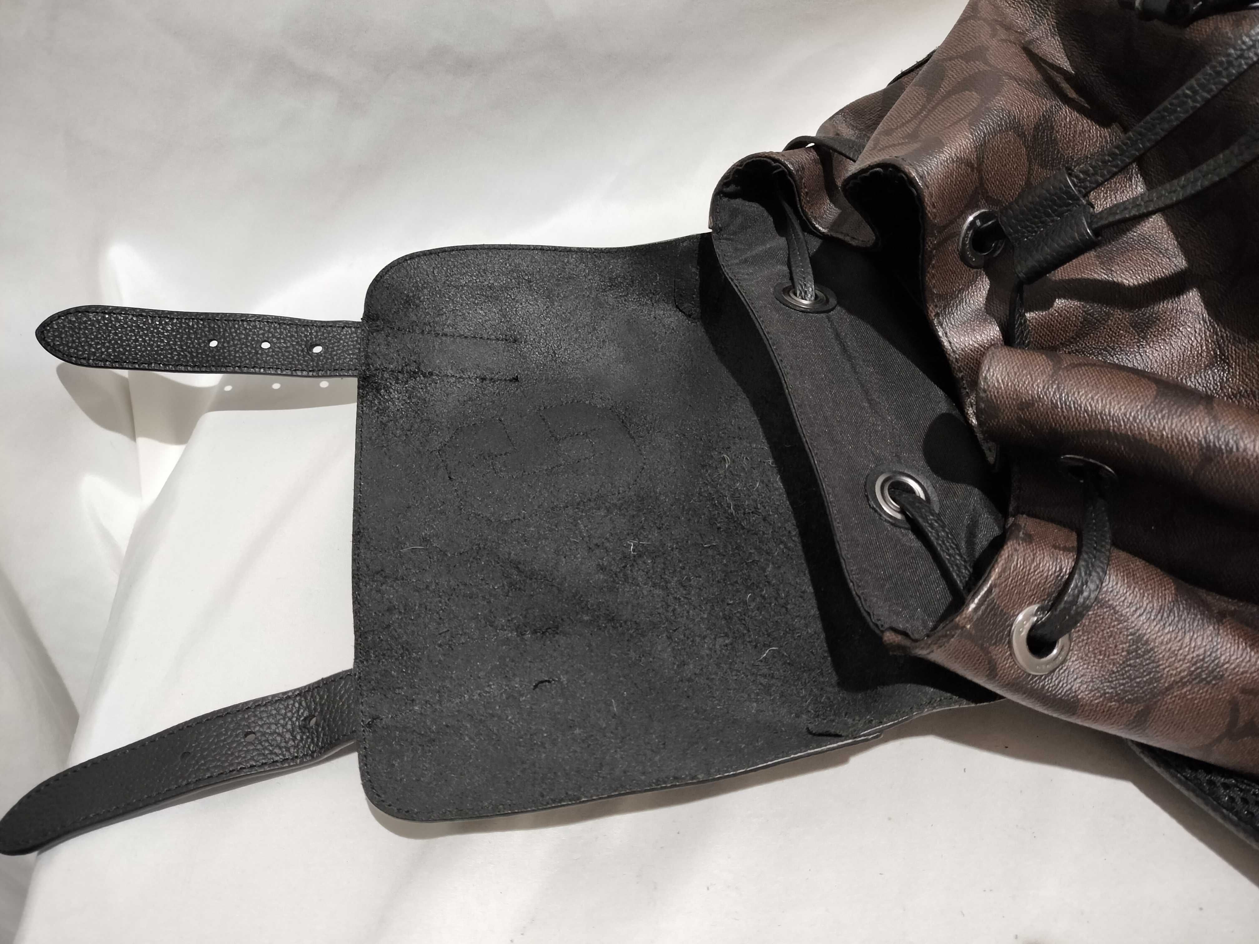 【水曜終了】(10699_0067)COACH ハドソン ワッペンバッグ リュックサック