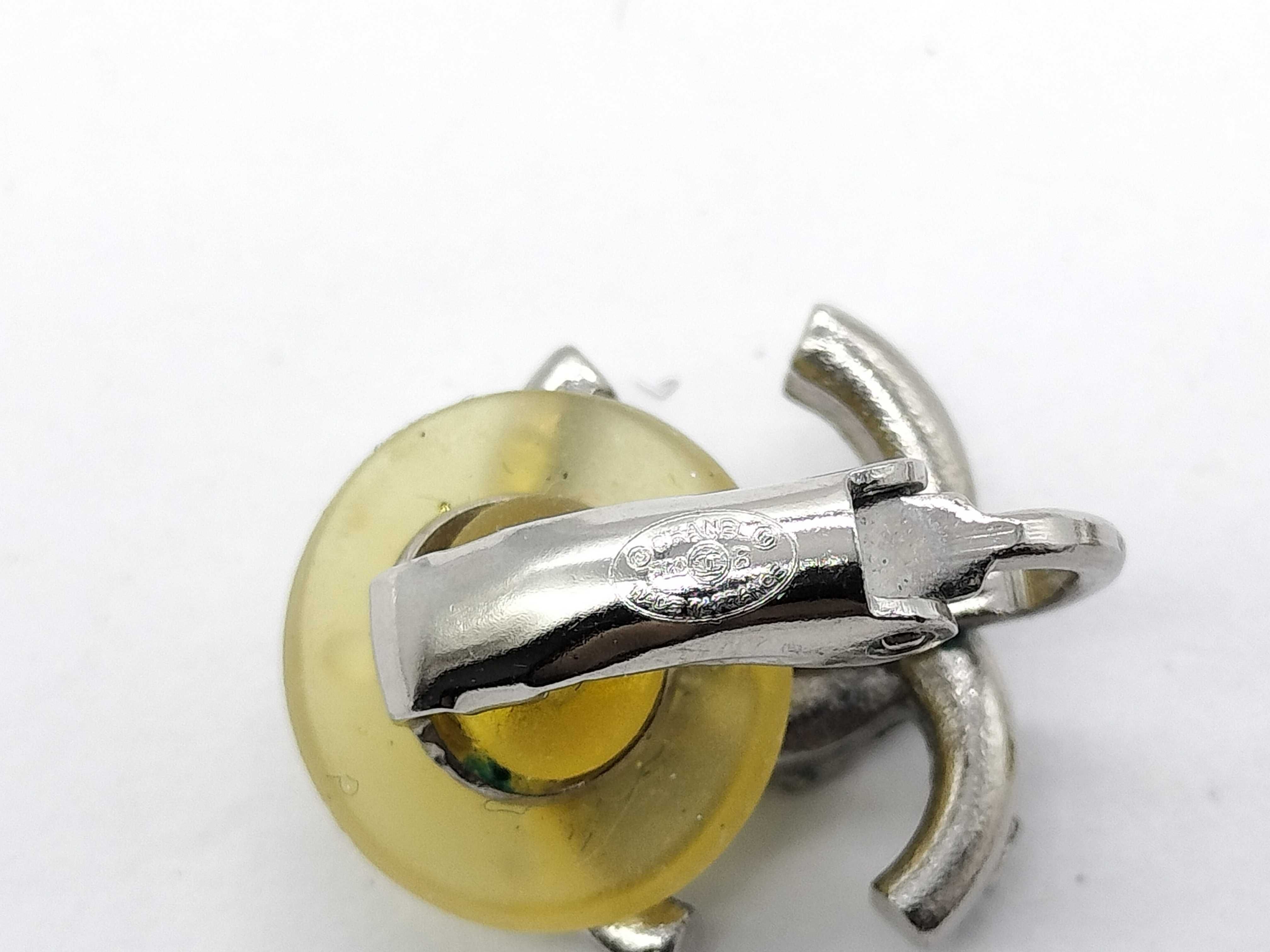 【水曜終了】(10707_0030)CHANEL P 20 B イヤリング ラインストーン シルバー イヤリング