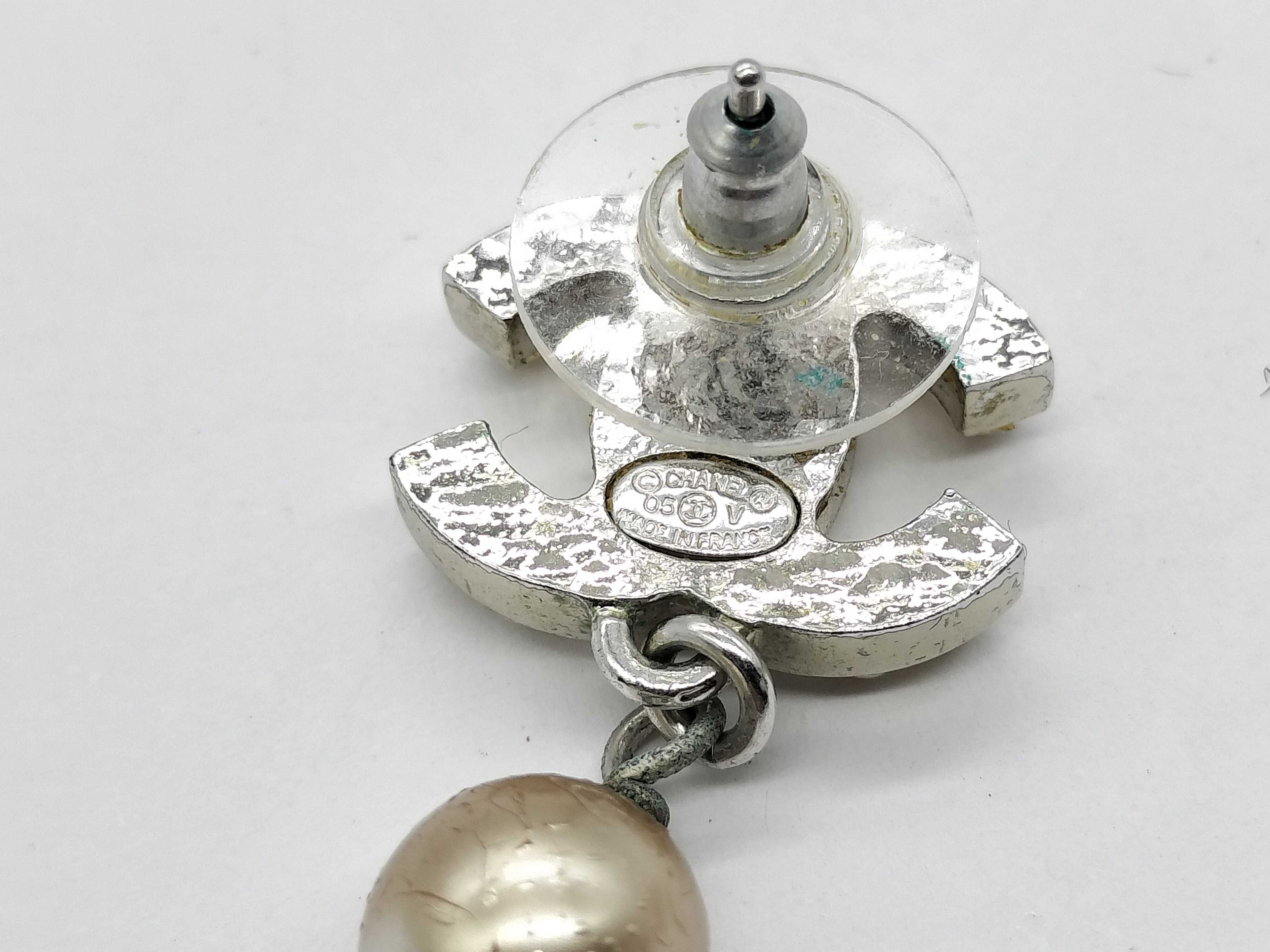 【水曜終了】(10696_0043)CHANEL ココマーク ピアス ココマーク パール ピアス