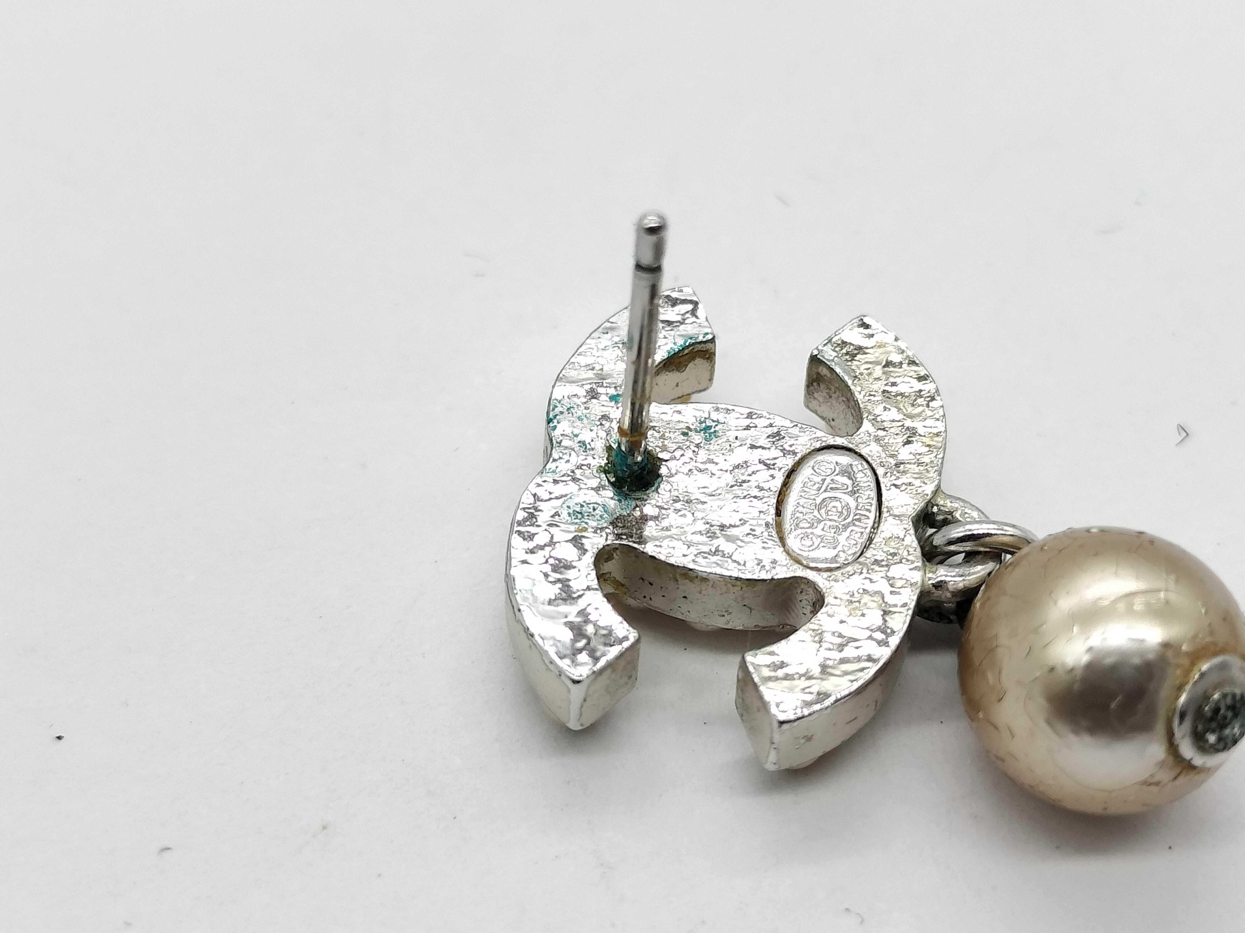 【水曜終了】(10696_0043)CHANEL ココマーク ピアス ココマーク パール ピアス