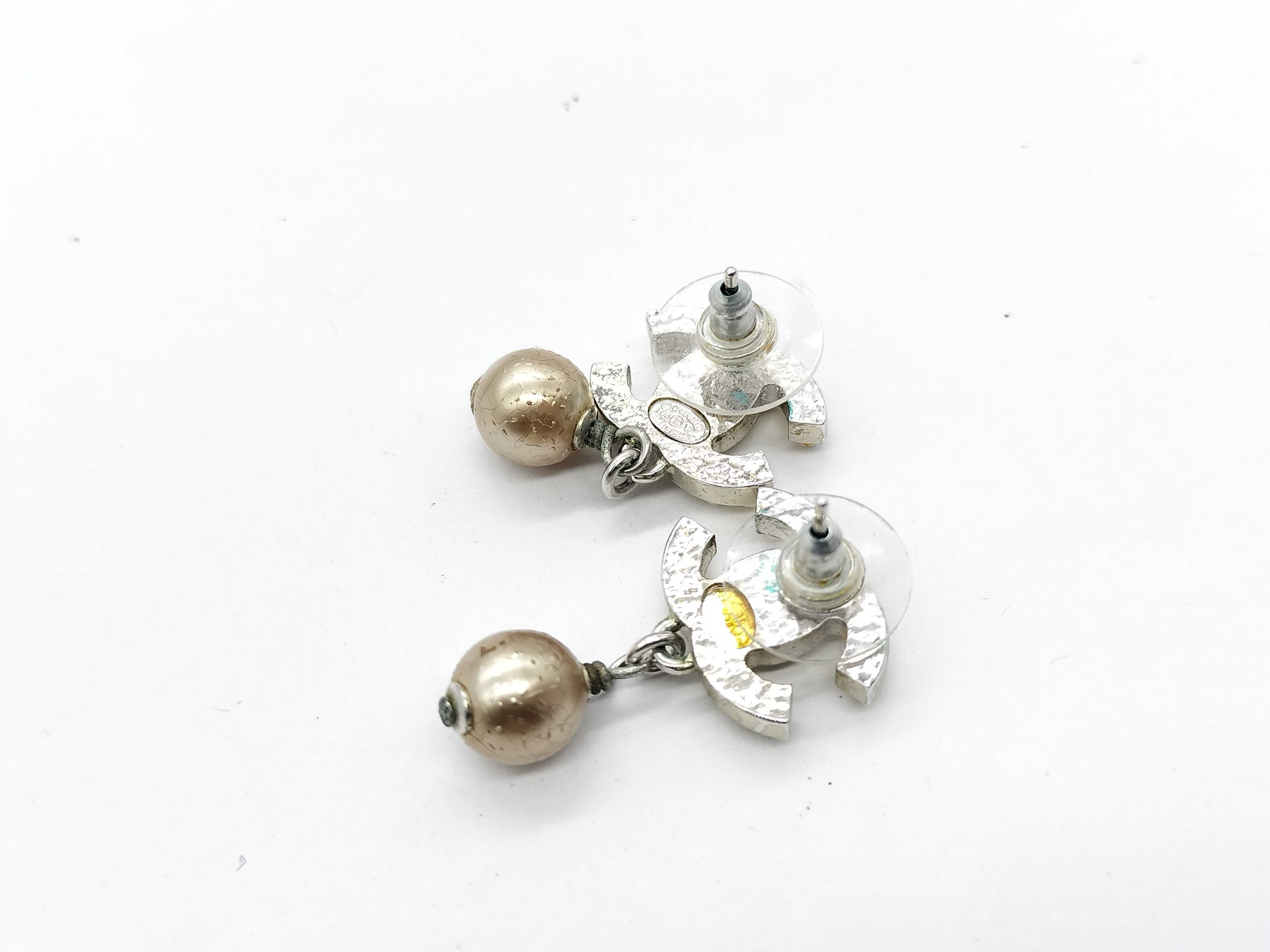 【水曜終了】(10696_0043)CHANEL ココマーク ピアス ココマーク パール ピアス