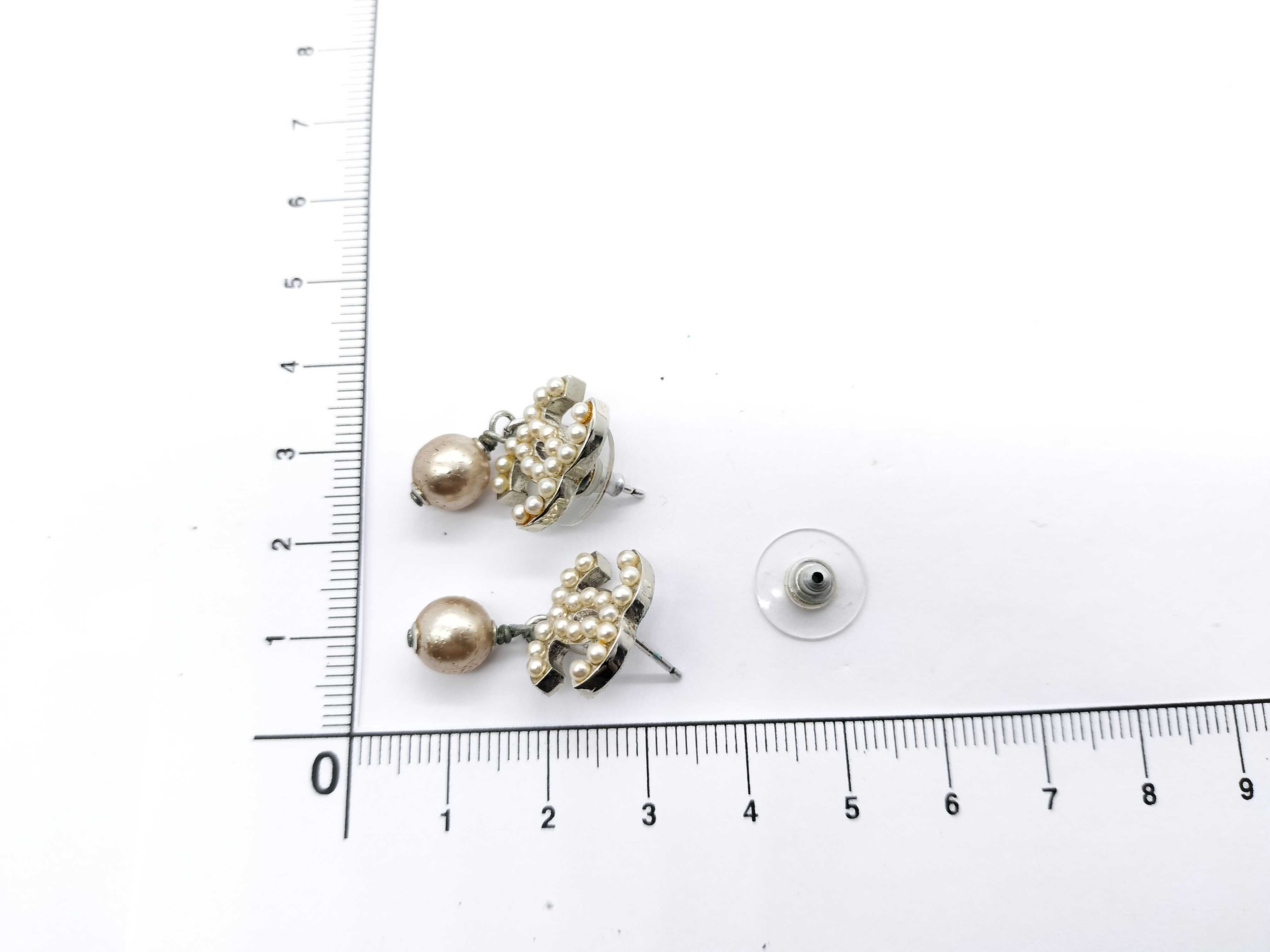 【水曜終了】(10696_0043)CHANEL ココマーク ピアス ココマーク パール ピアス