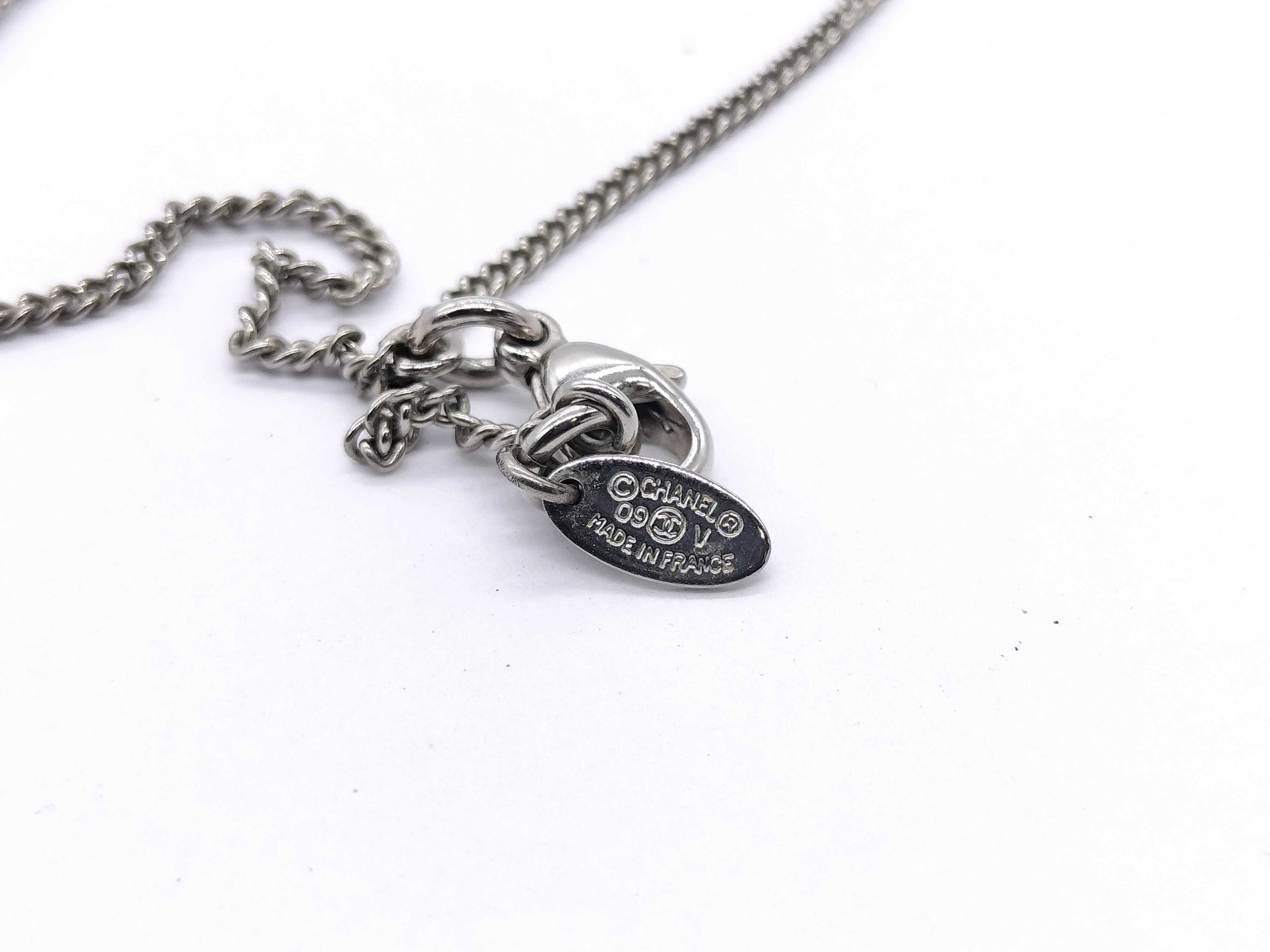 【水曜終了】(10707_0013)CHANEL ココマーク ココマーク ラインストーン ネックレス ネックレス
