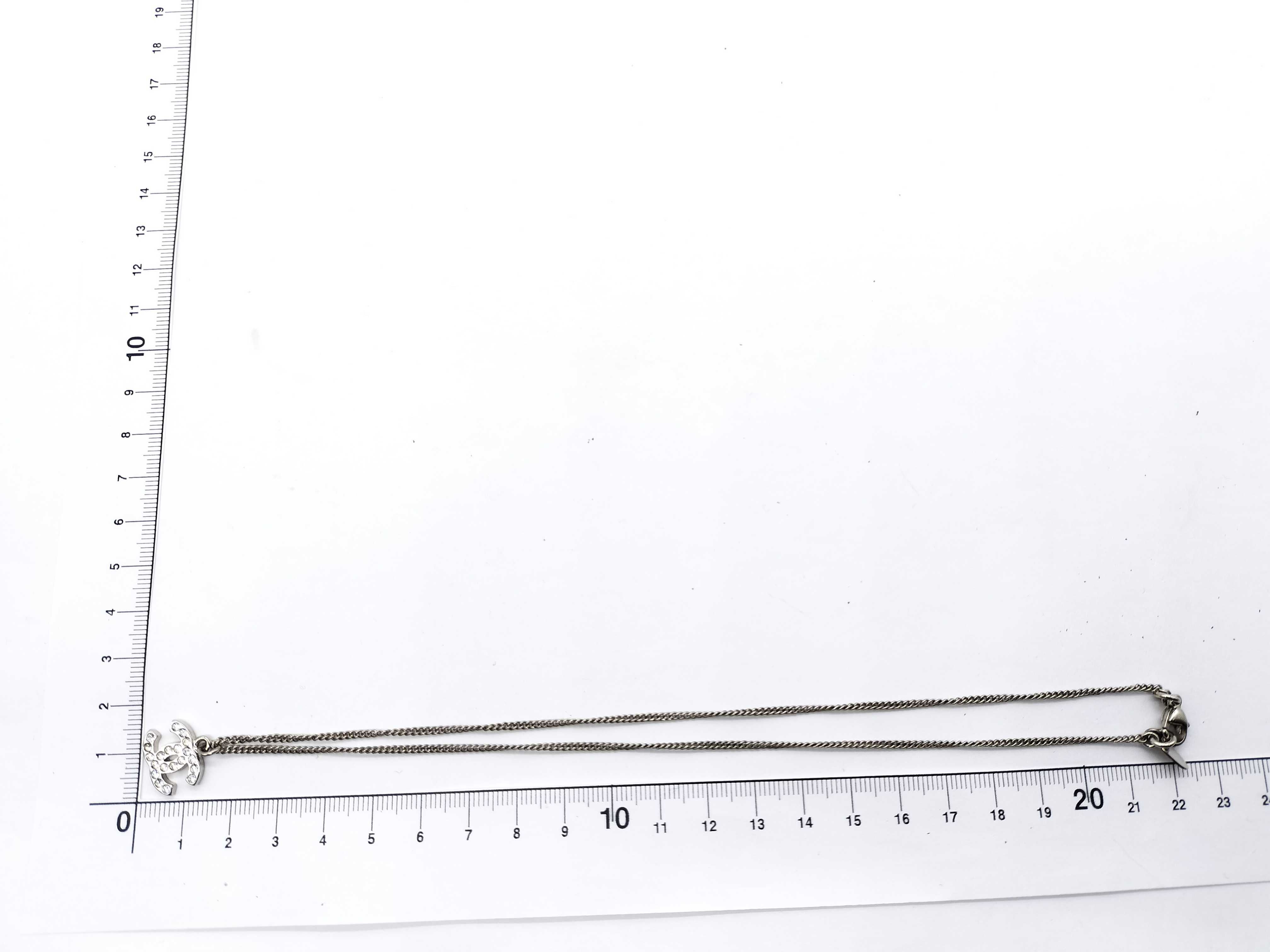 【水曜終了】(10707_0013)CHANEL ココマーク ココマーク ラインストーン ネックレス ネックレス