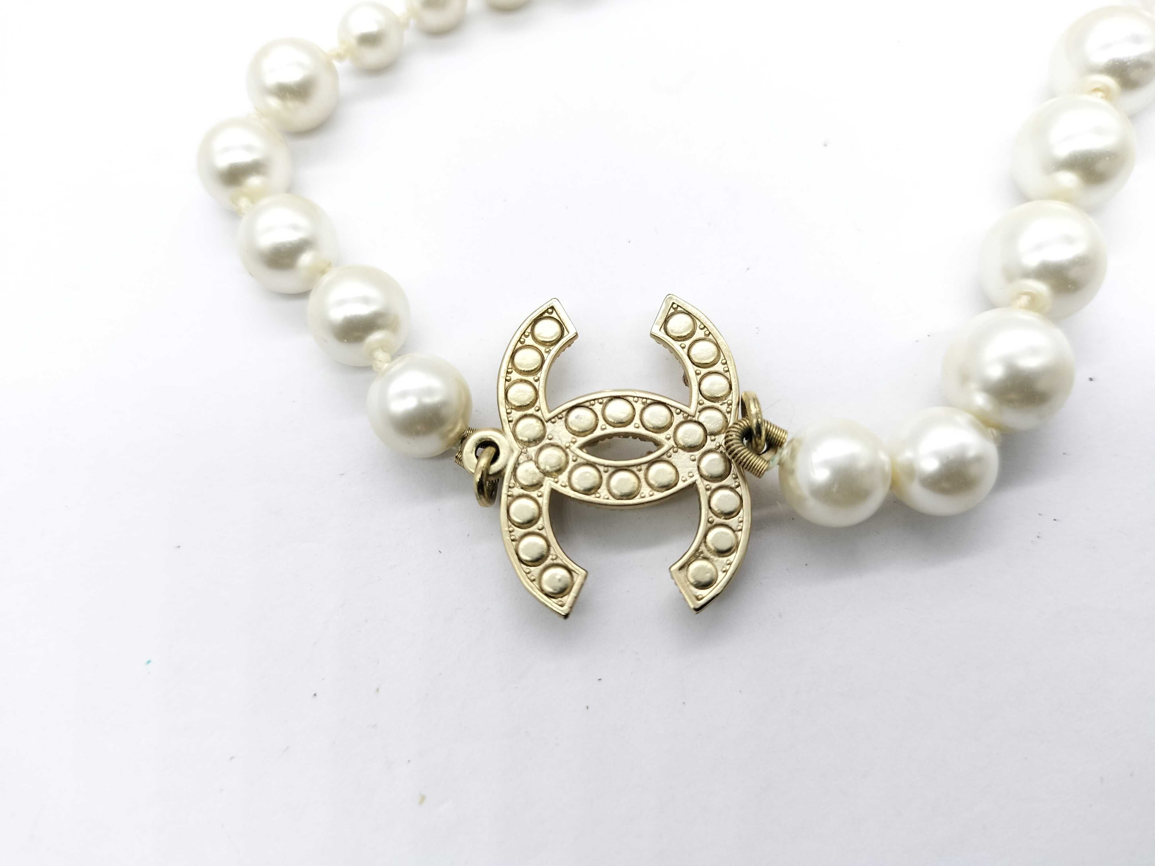 【水曜終了】(10696_0044)CHANEL ココマーク ネックレス ココマークパール ネックレス