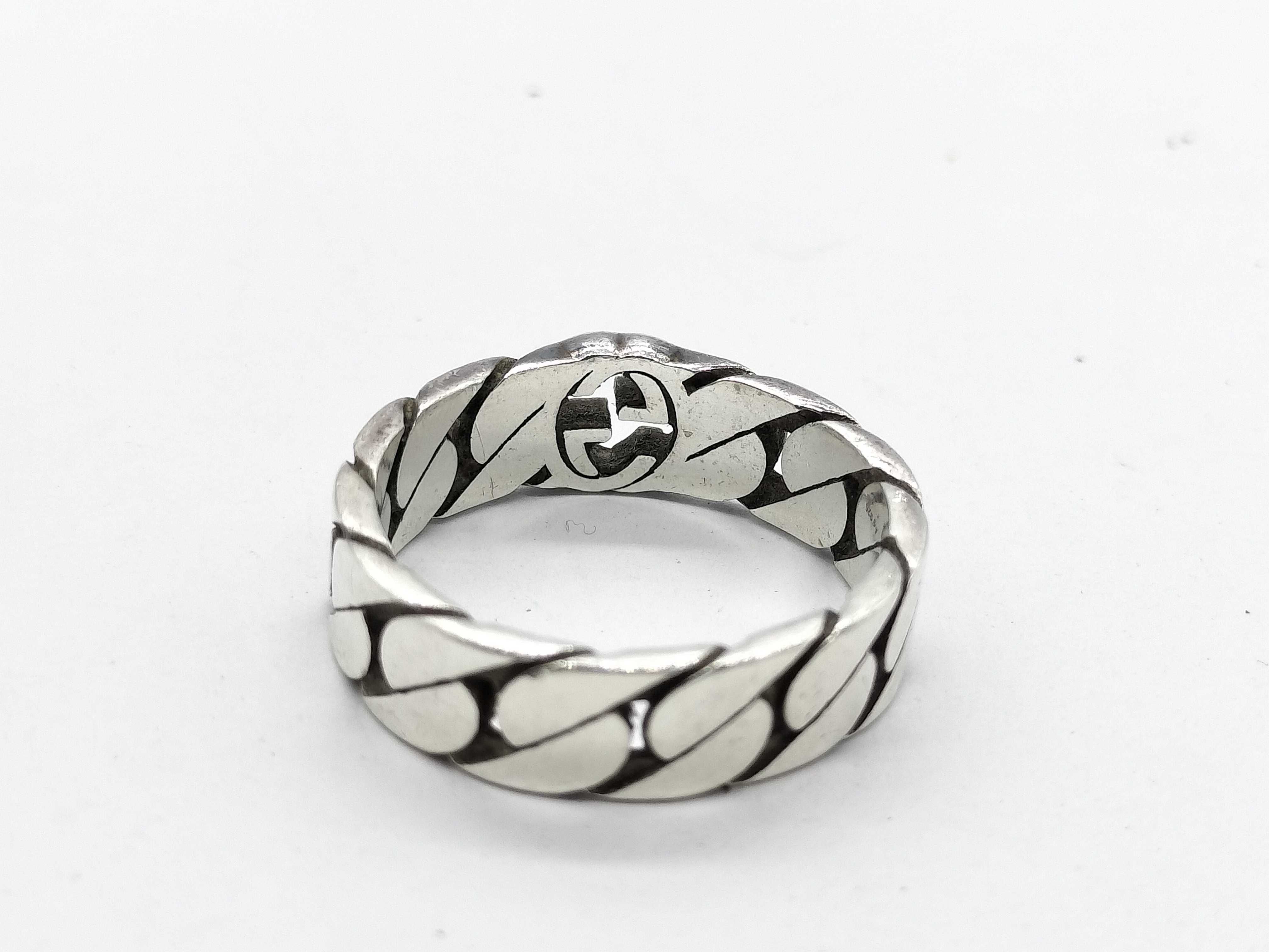 【水曜終了】(10709_0038)GUCCI インターロッキング リング 925 19号 リング