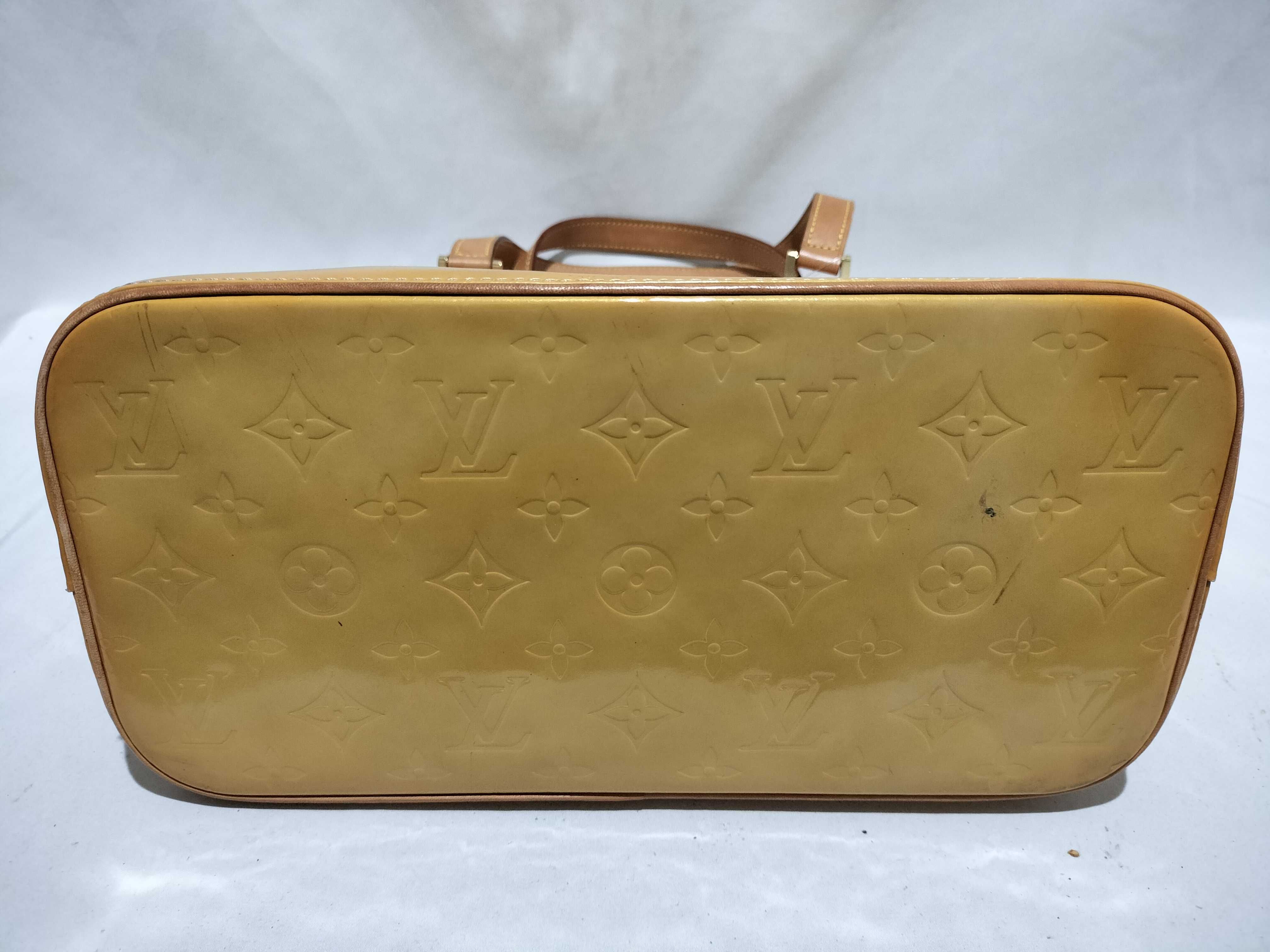 【水曜終了】(10708_0034)LOUIS VUITTON ヴェルニ ヒューストン ハンドバッグ