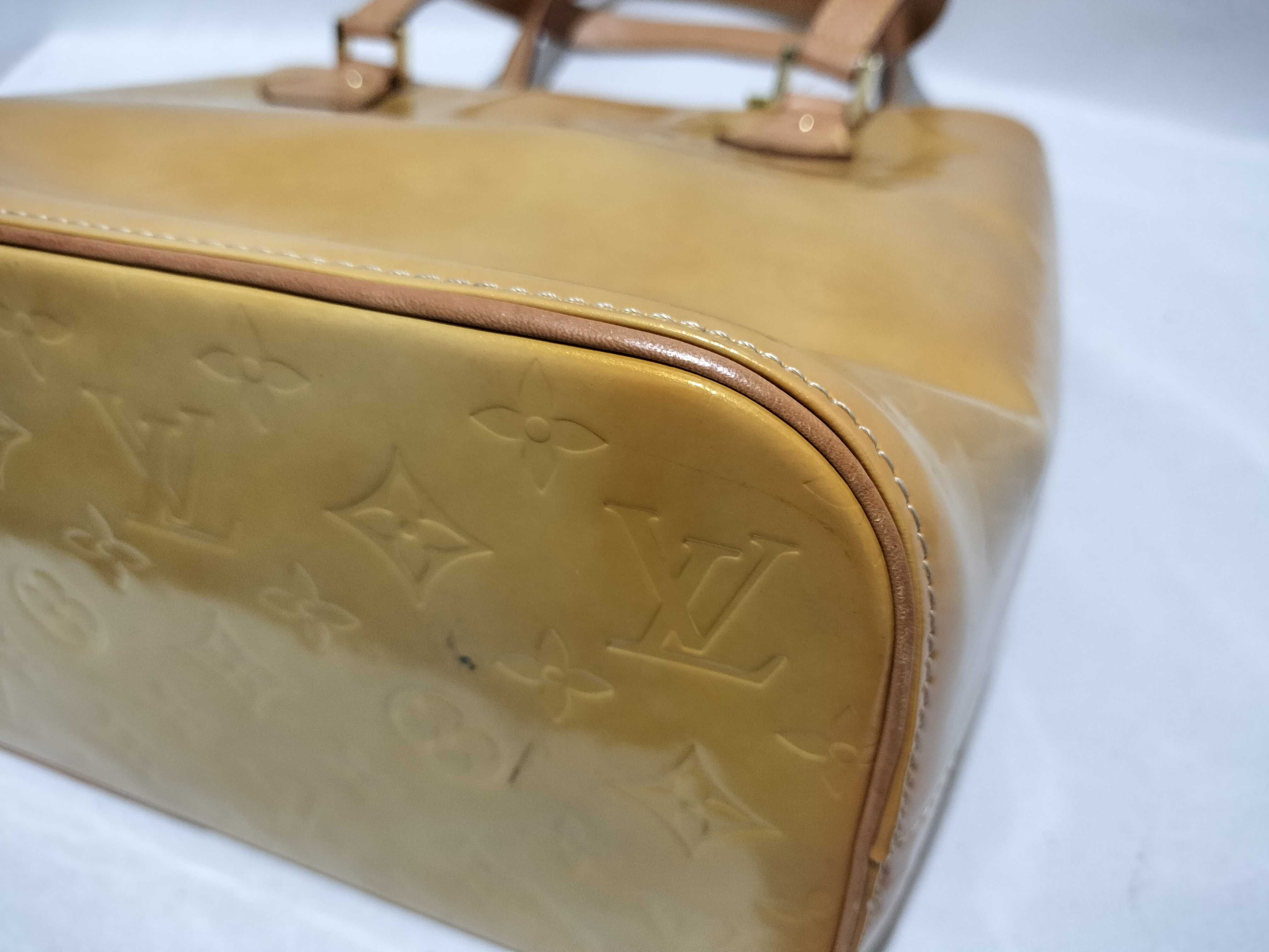 【水曜終了】(10708_0034)LOUIS VUITTON ヴェルニ ヒューストン ハンドバッグ