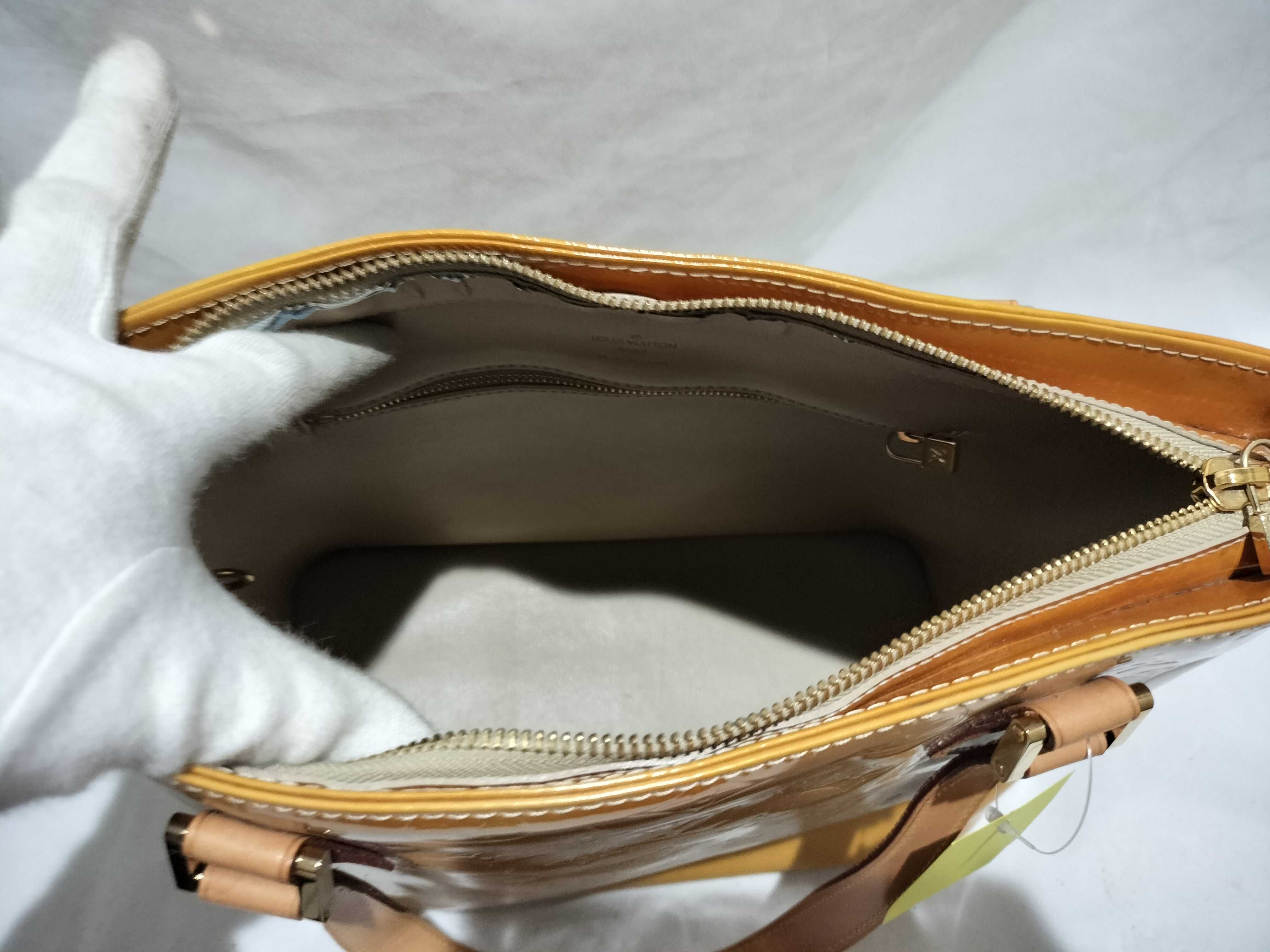 【水曜終了】(10708_0034)LOUIS VUITTON ヴェルニ ヒューストン ハンドバッグ