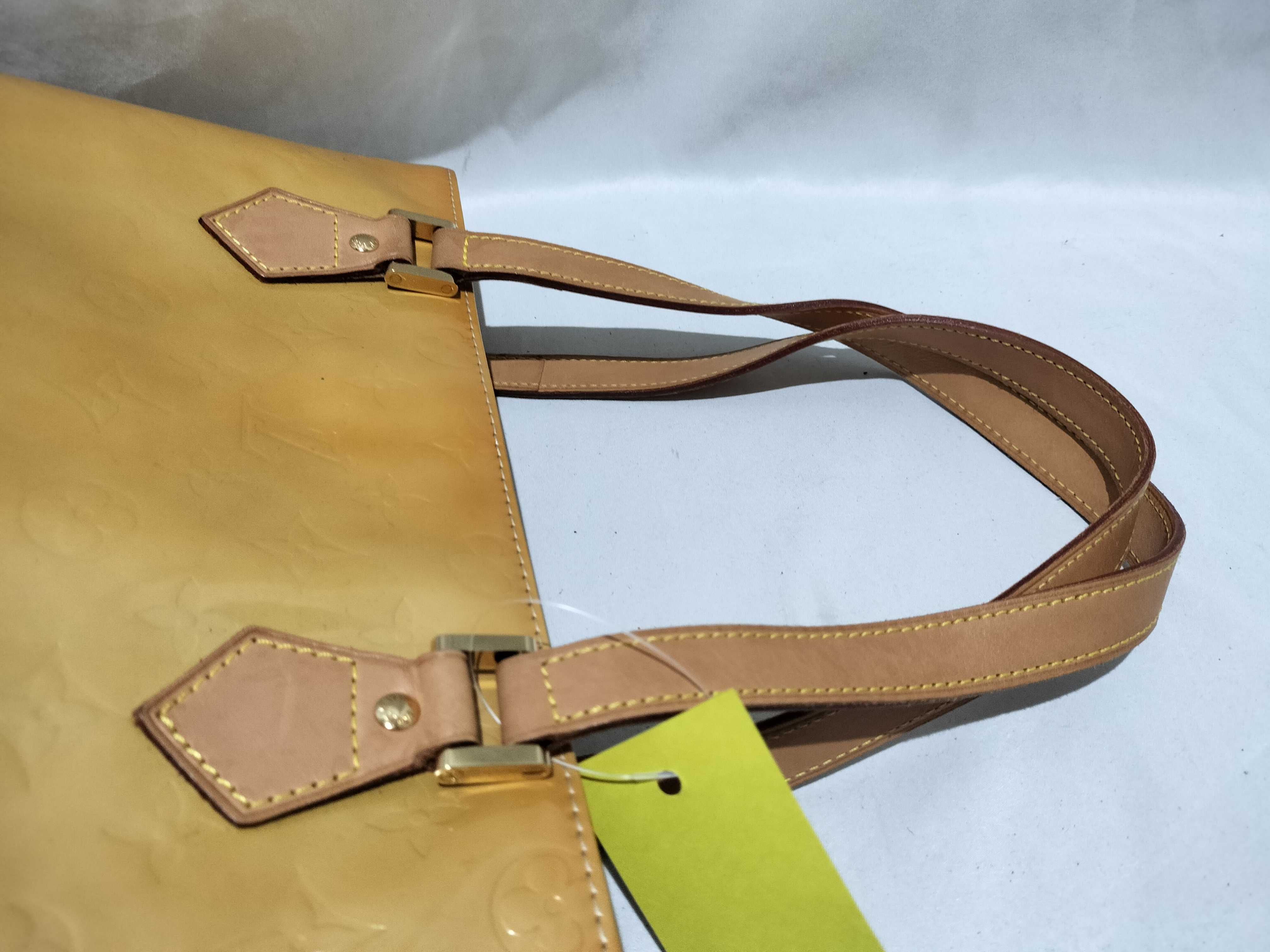 【水曜終了】(10708_0034)LOUIS VUITTON ヴェルニ ヒューストン ハンドバッグ