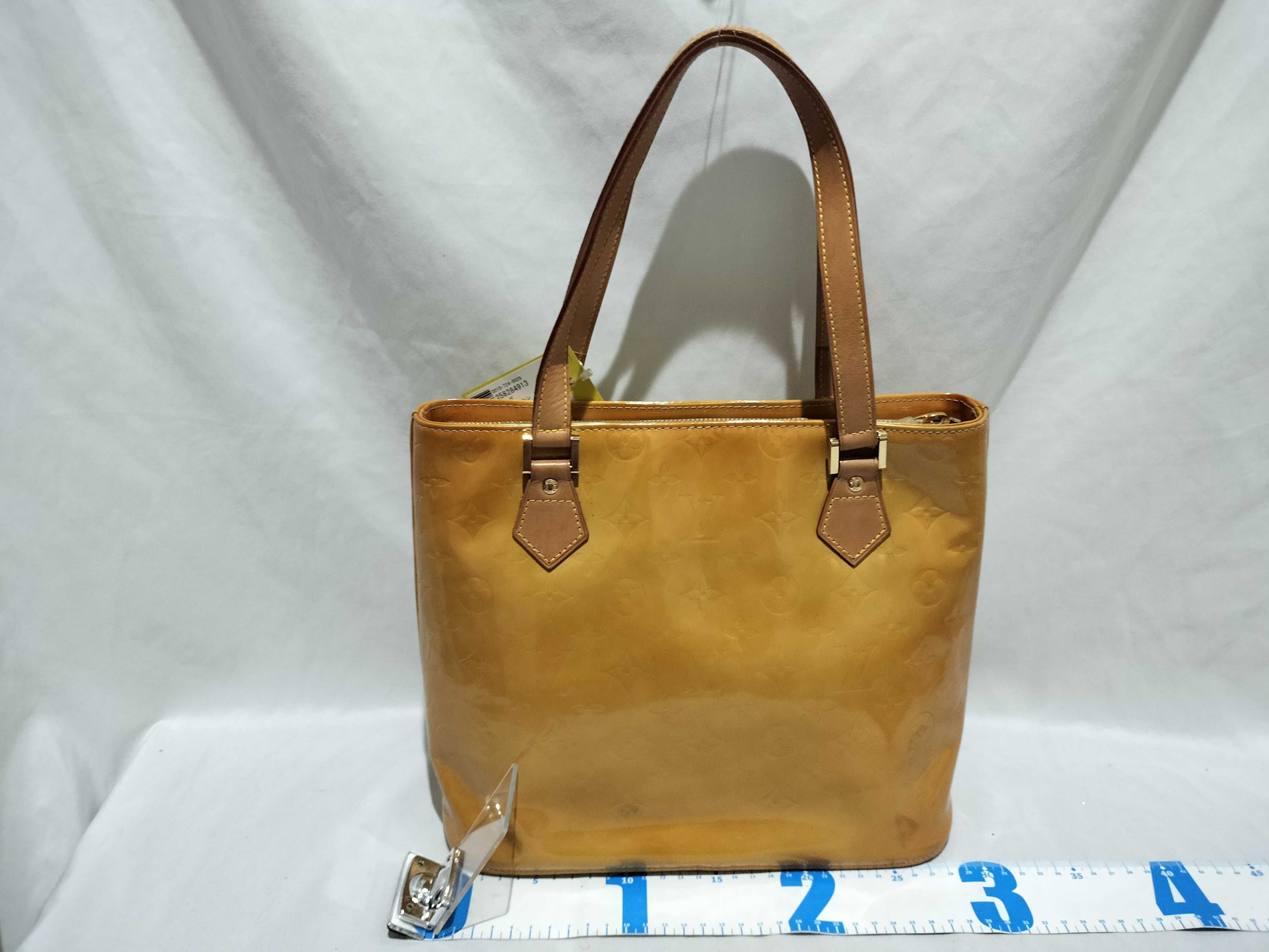 【水曜終了】(10708_0034)LOUIS VUITTON ヴェルニ ヒューストン ハンドバッグ