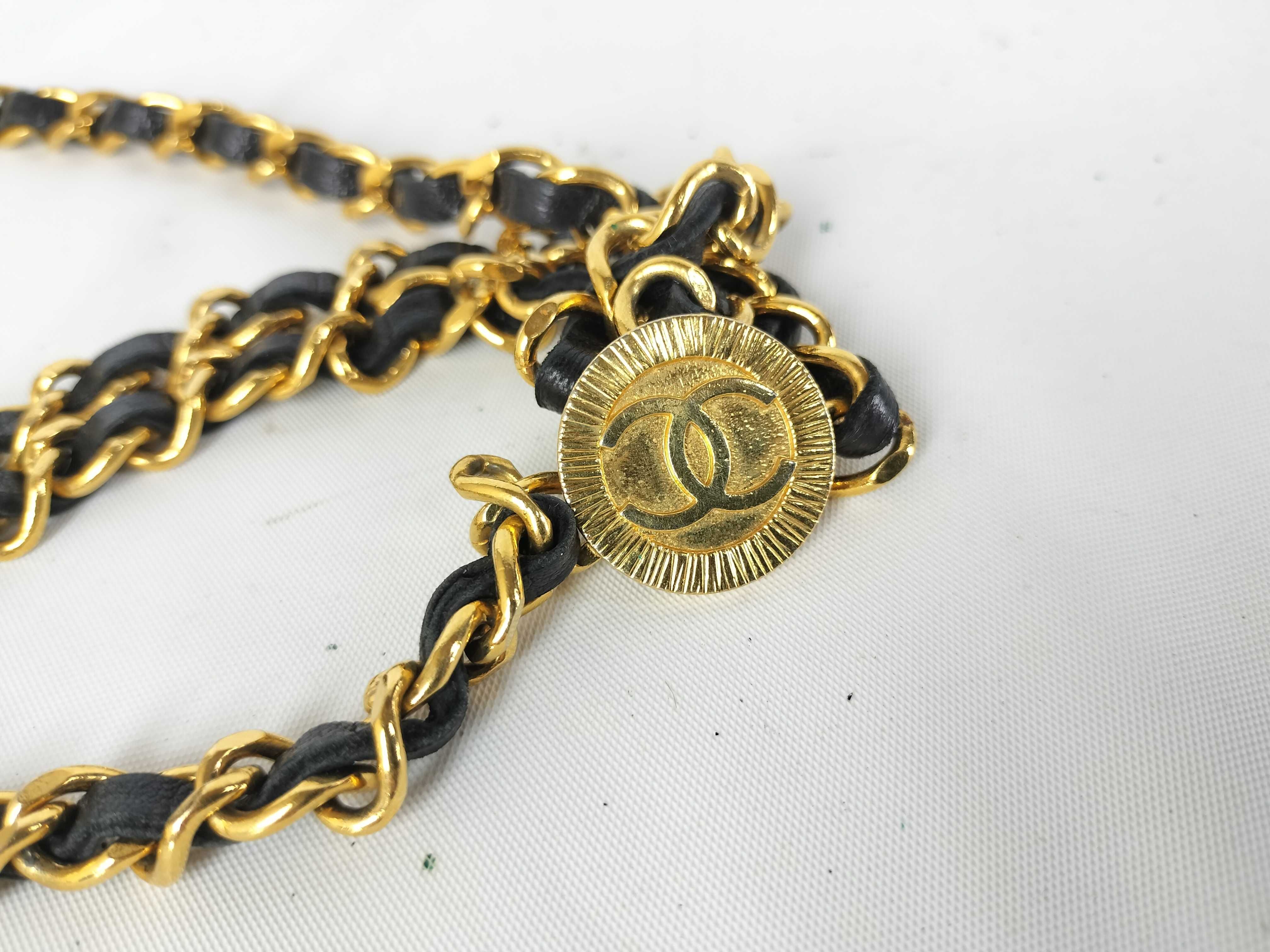 【水曜終了】(10707_0025)CHANEL ココマーク チェーン ショルダーストラップ ベルト