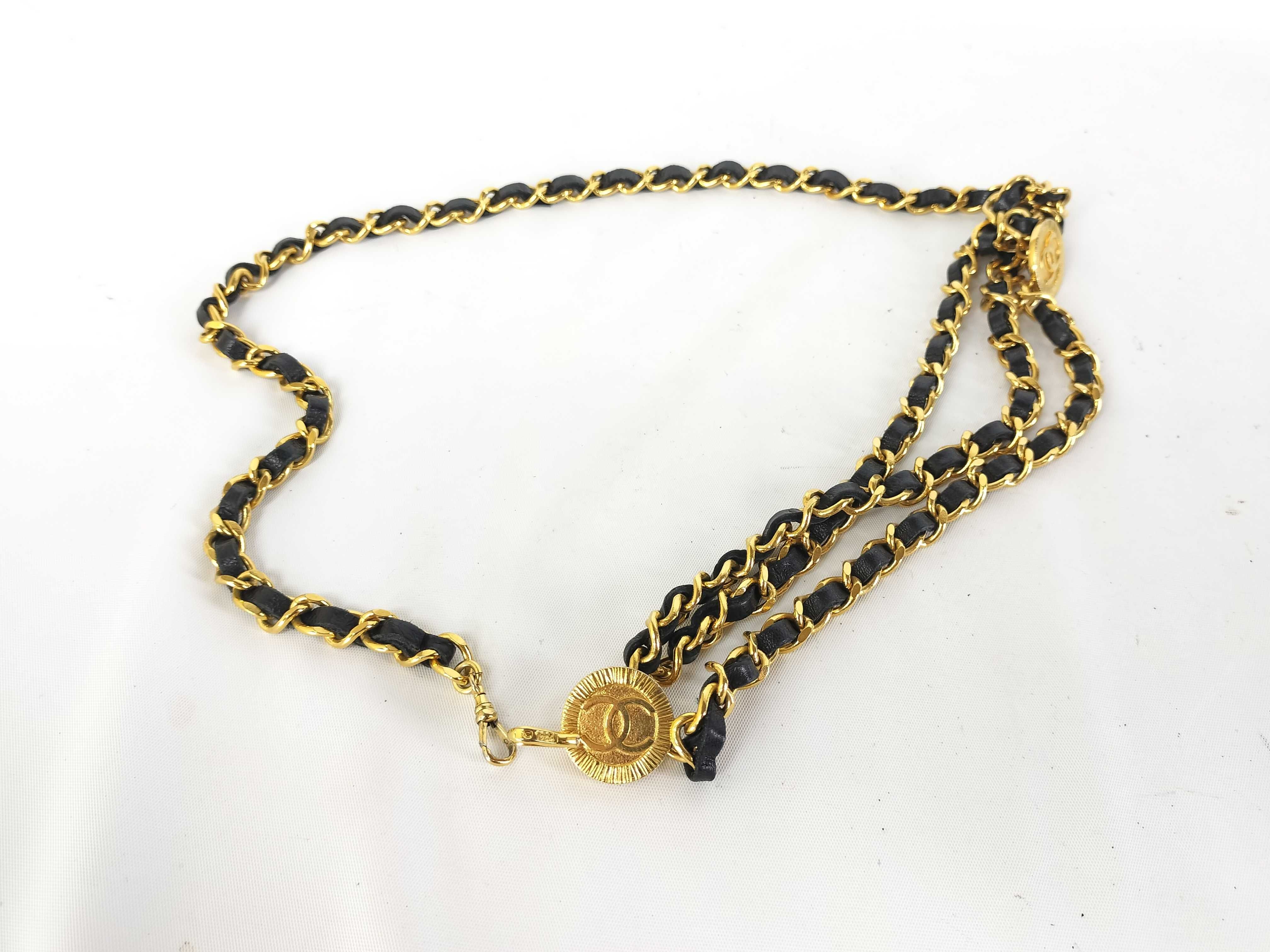 【水曜終了】(10707_0025)CHANEL ココマーク チェーン ショルダーストラップ ベルト