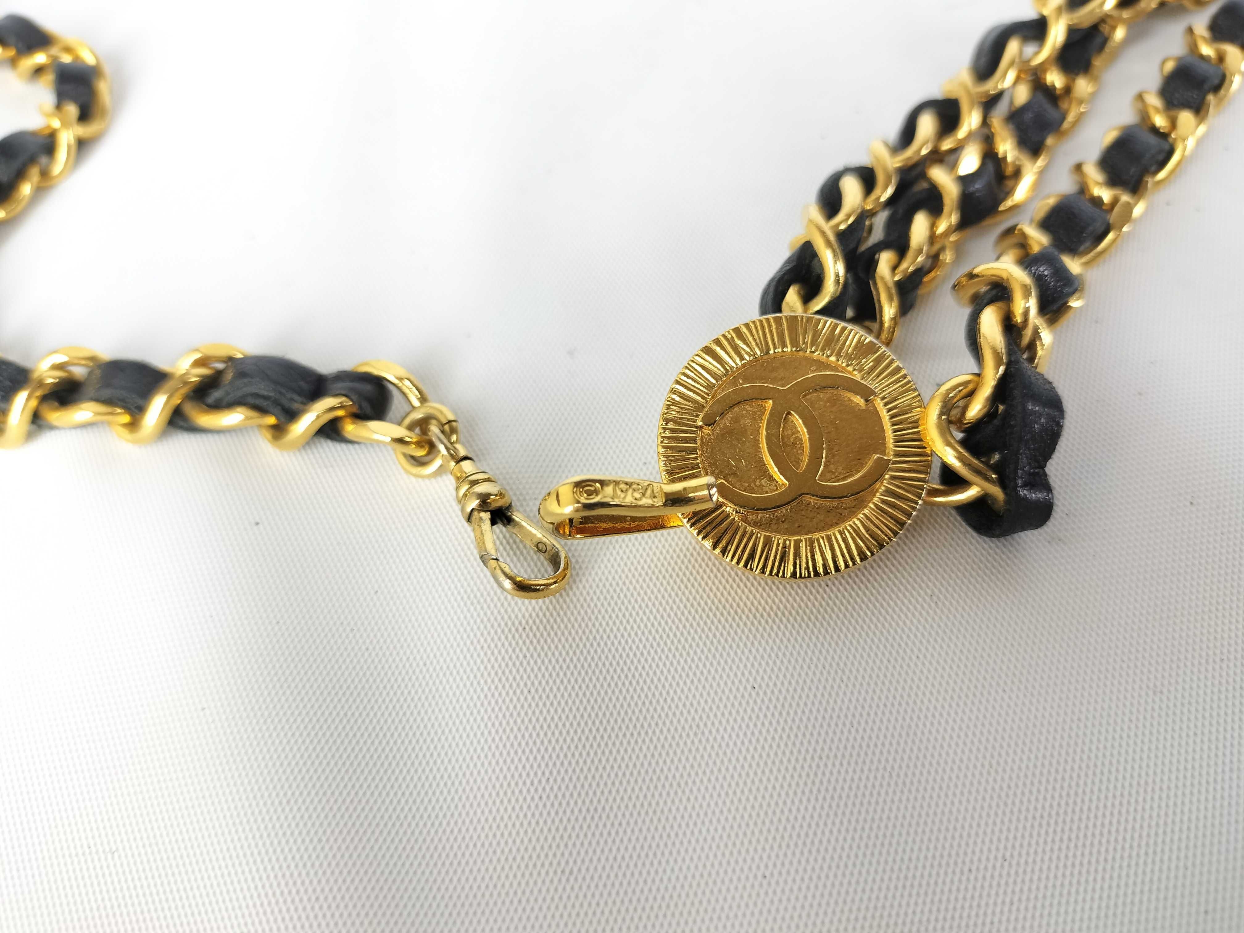 【水曜終了】(10707_0025)CHANEL ココマーク チェーン ショルダーストラップ ベルト