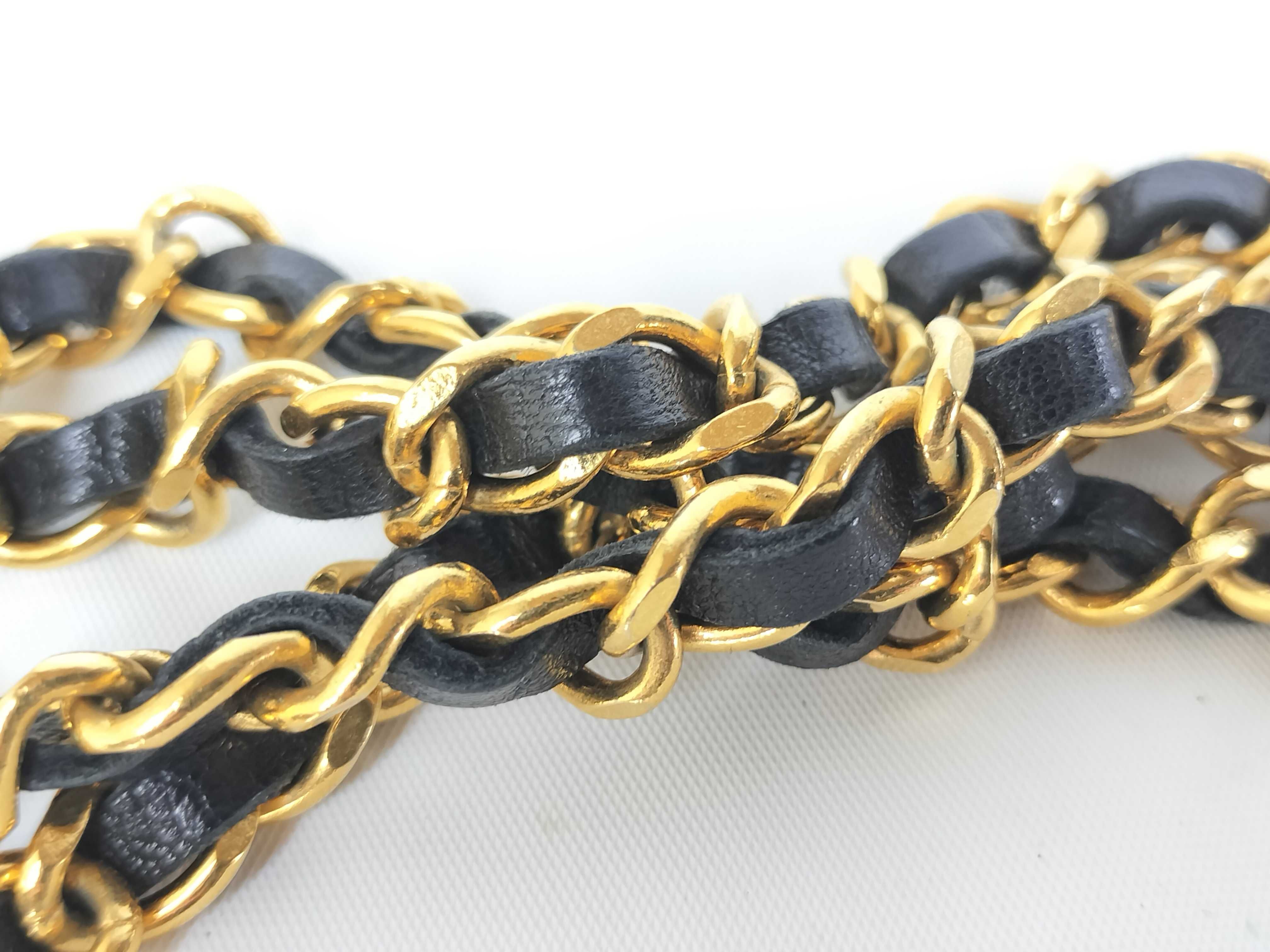 【水曜終了】(10707_0025)CHANEL ココマーク チェーン ショルダーストラップ ベルト