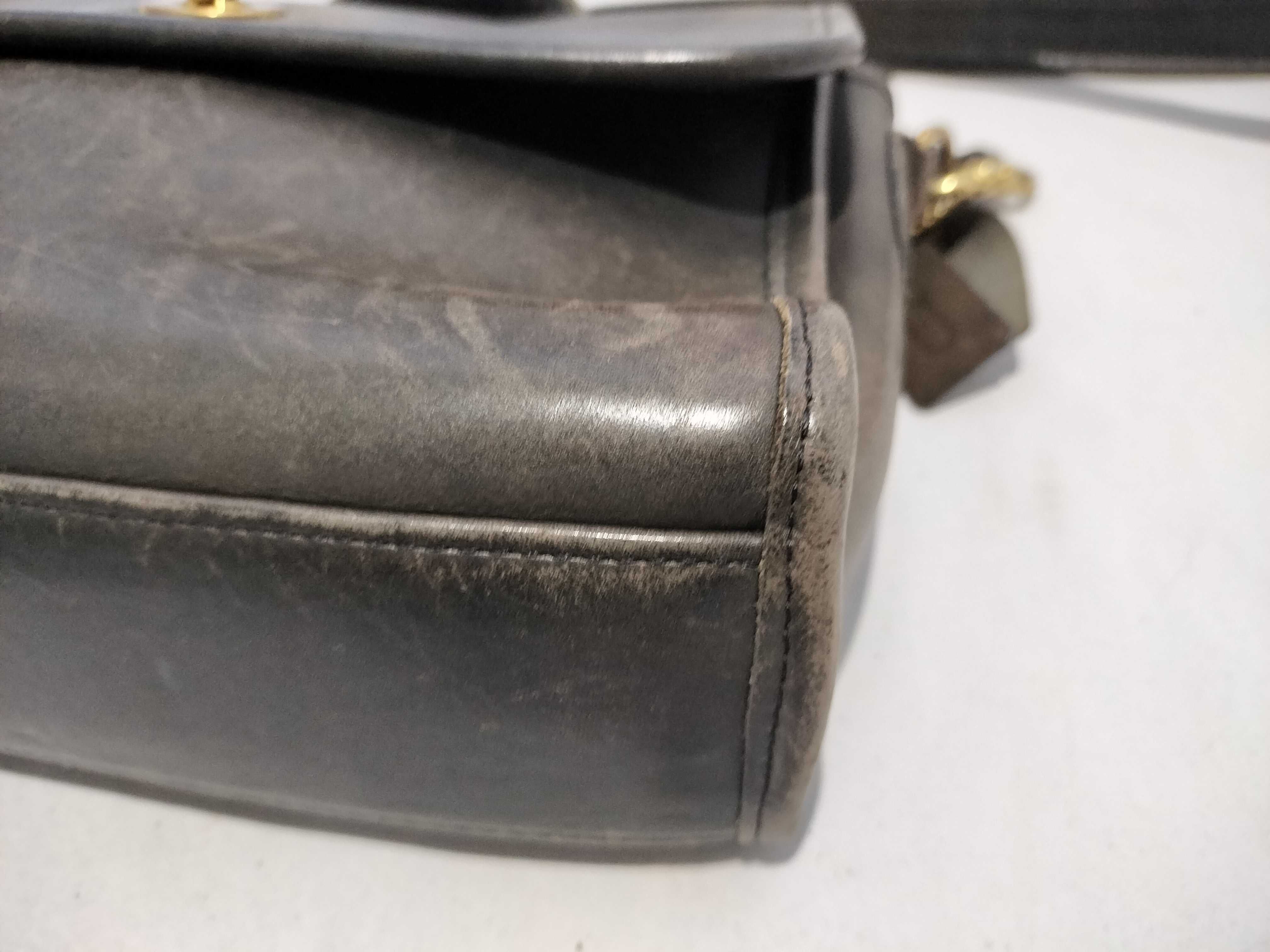 【水曜終了】(10699_0068)COACH オールド/レザー/ターンロック ショルダーバッグ