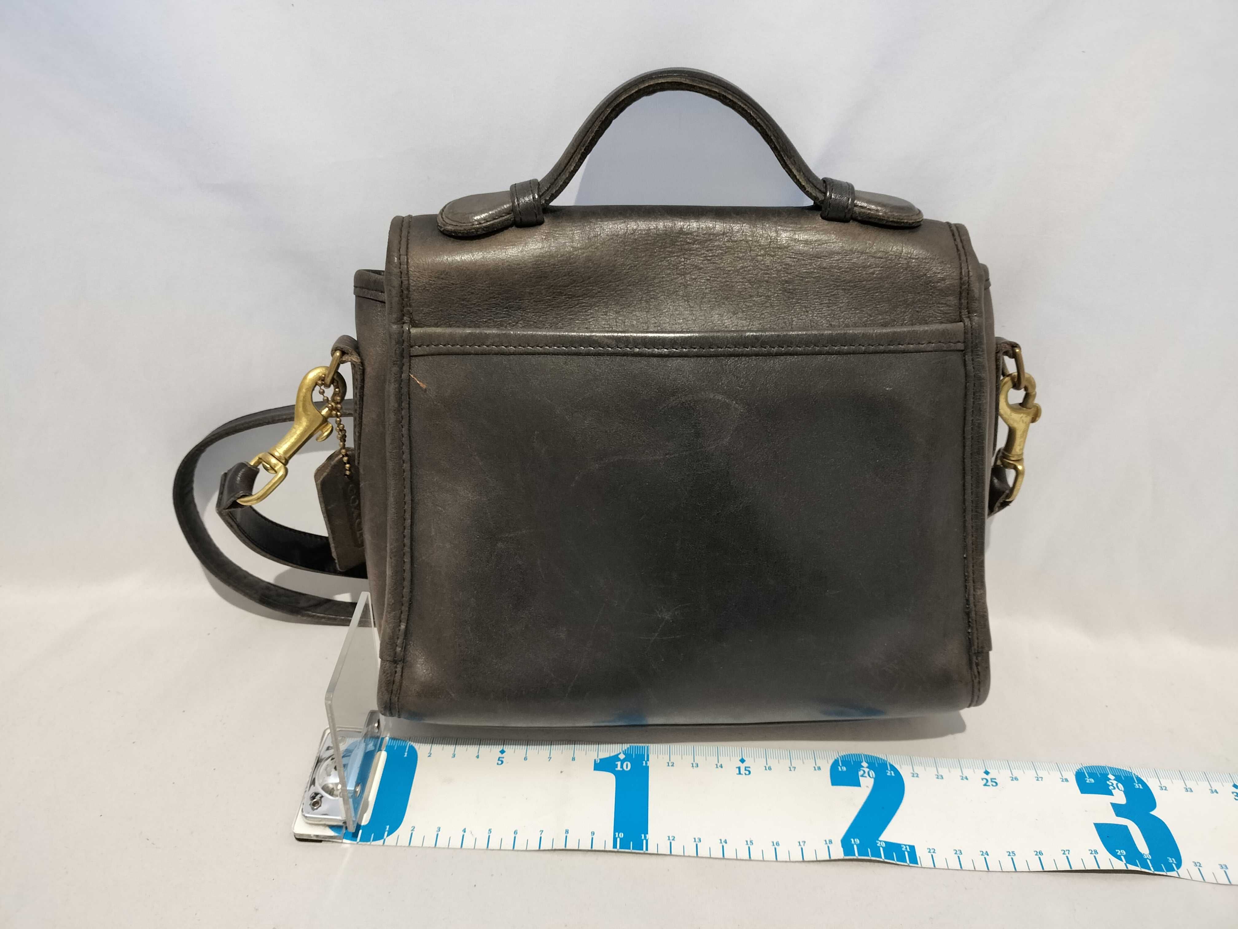 【水曜終了】(10699_0068)COACH オールド/レザー/ターンロック ショルダーバッグ