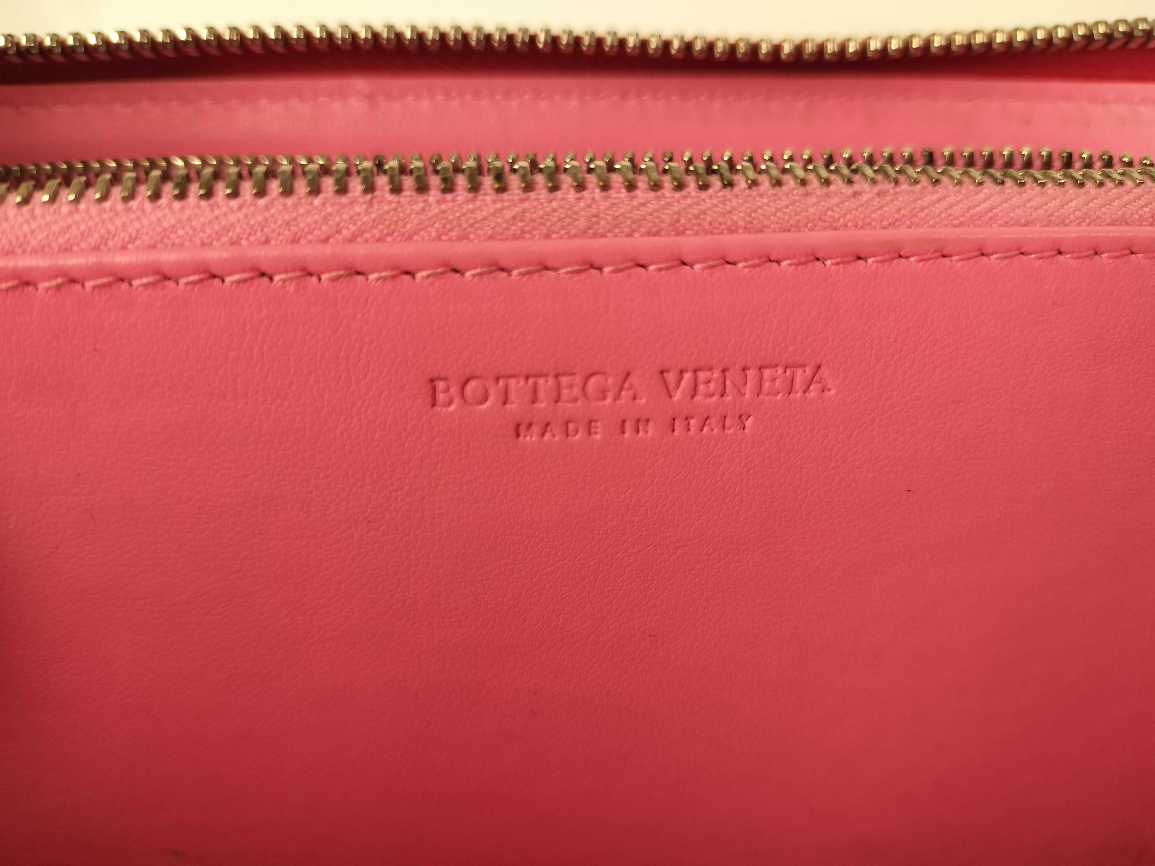 【水曜終了】(10700_0140)BOTTEGA VENETA イントレチャート ラウンド 財布 イントレチャート 赤 財布